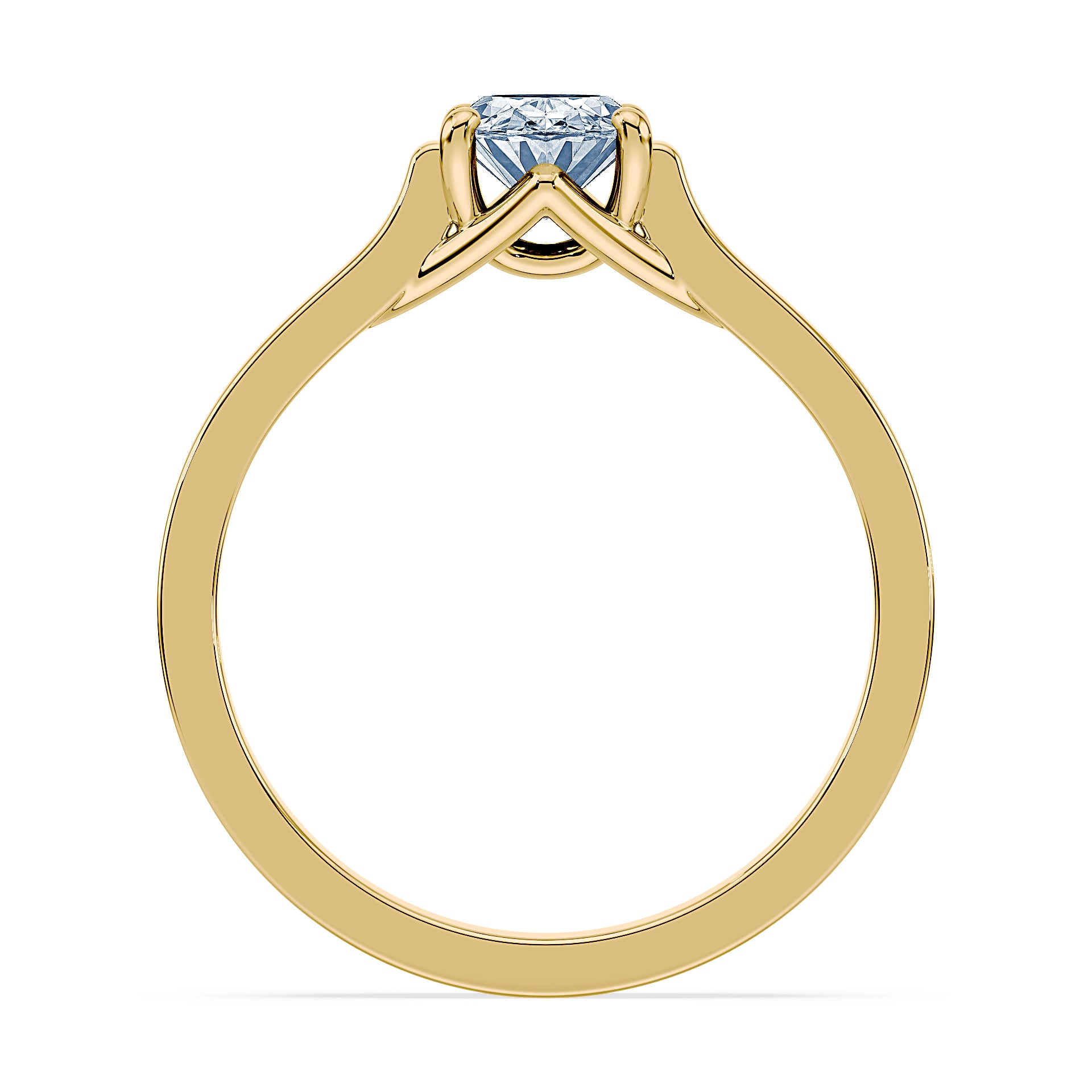 (Royal Asscher Oval - Yellow)