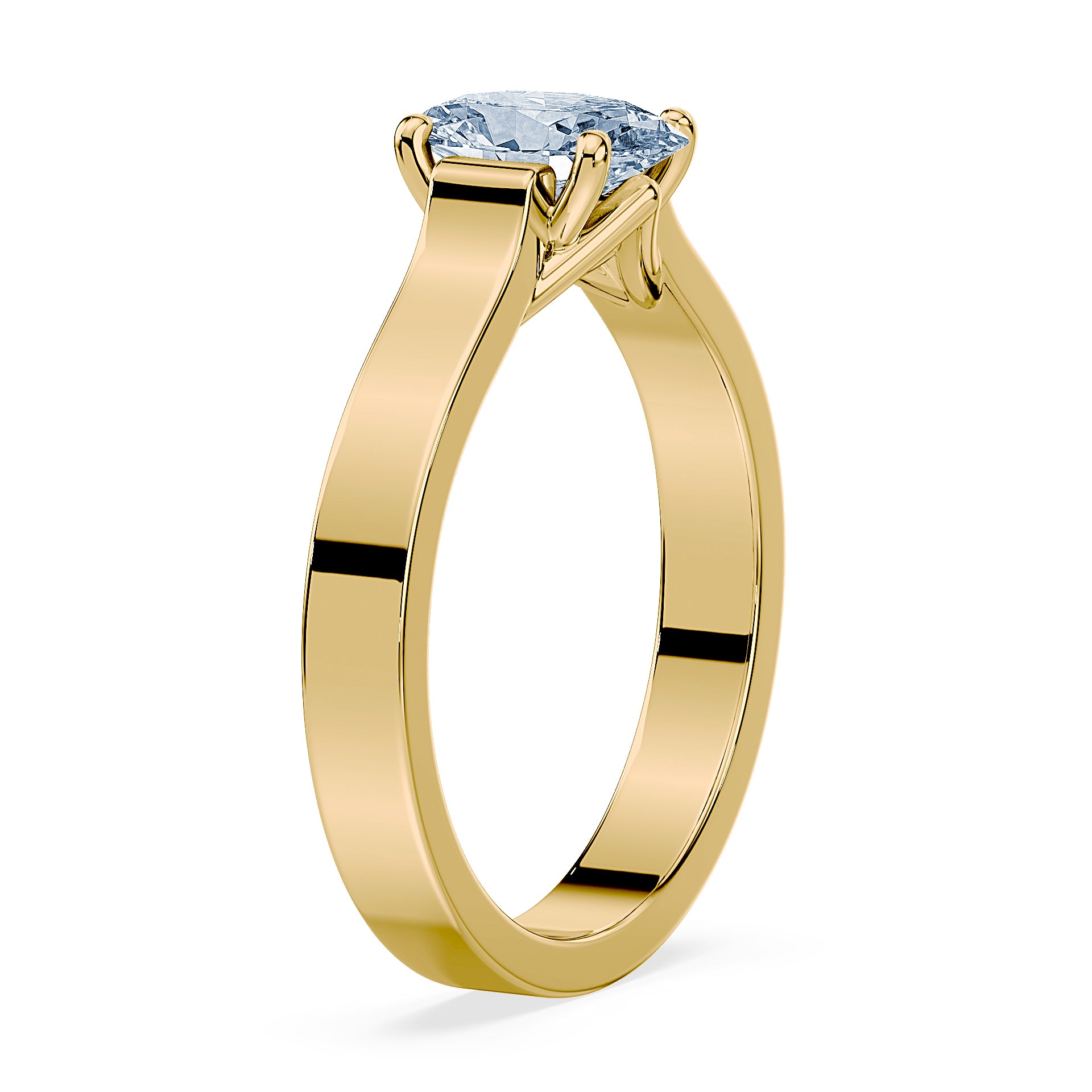 (Royal Asscher Oval - Yellow)