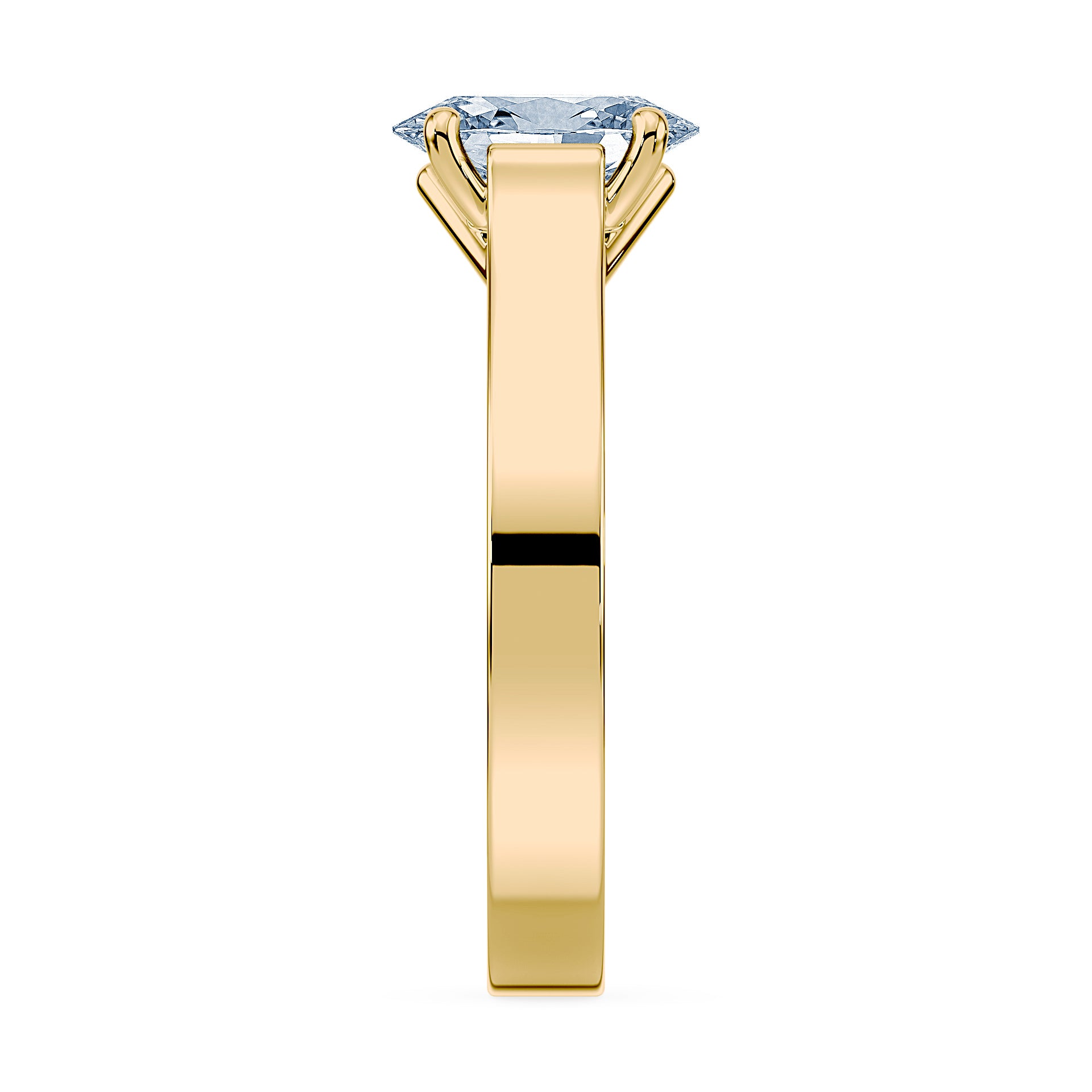 (Royal Asscher Oval - Yellow)