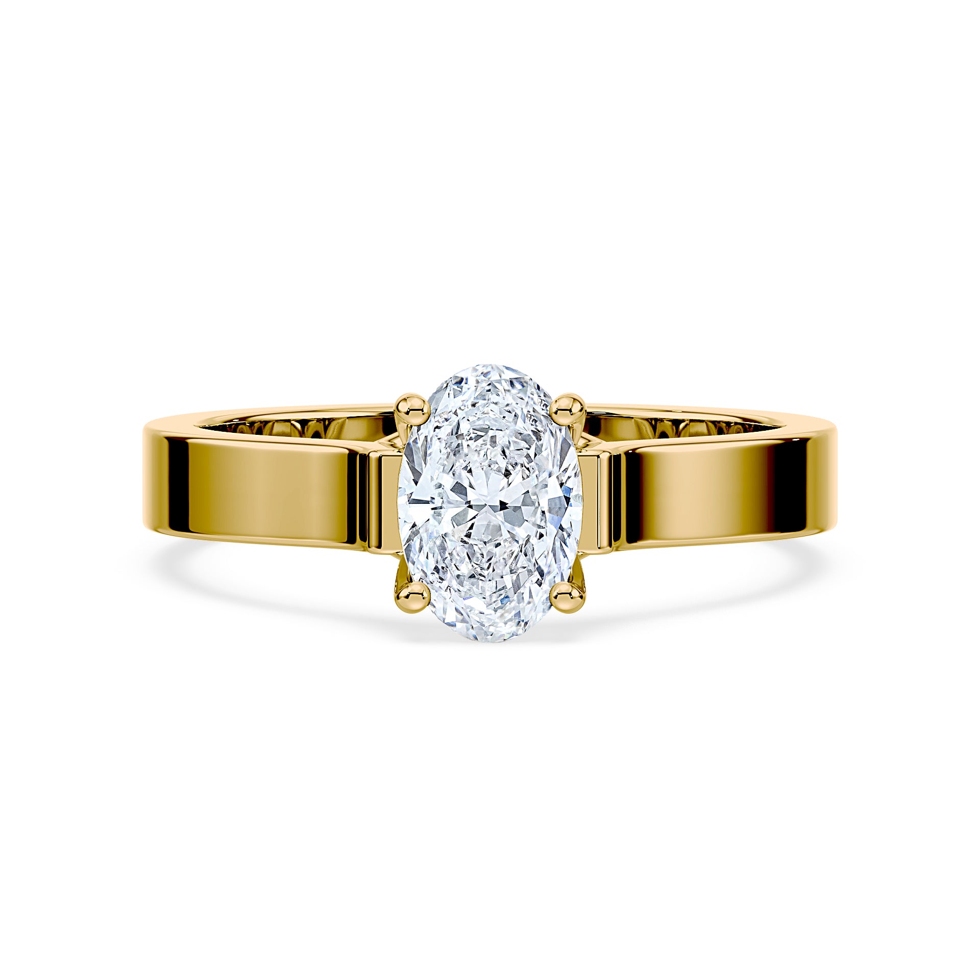 (Royal Asscher Oval - Yellow)