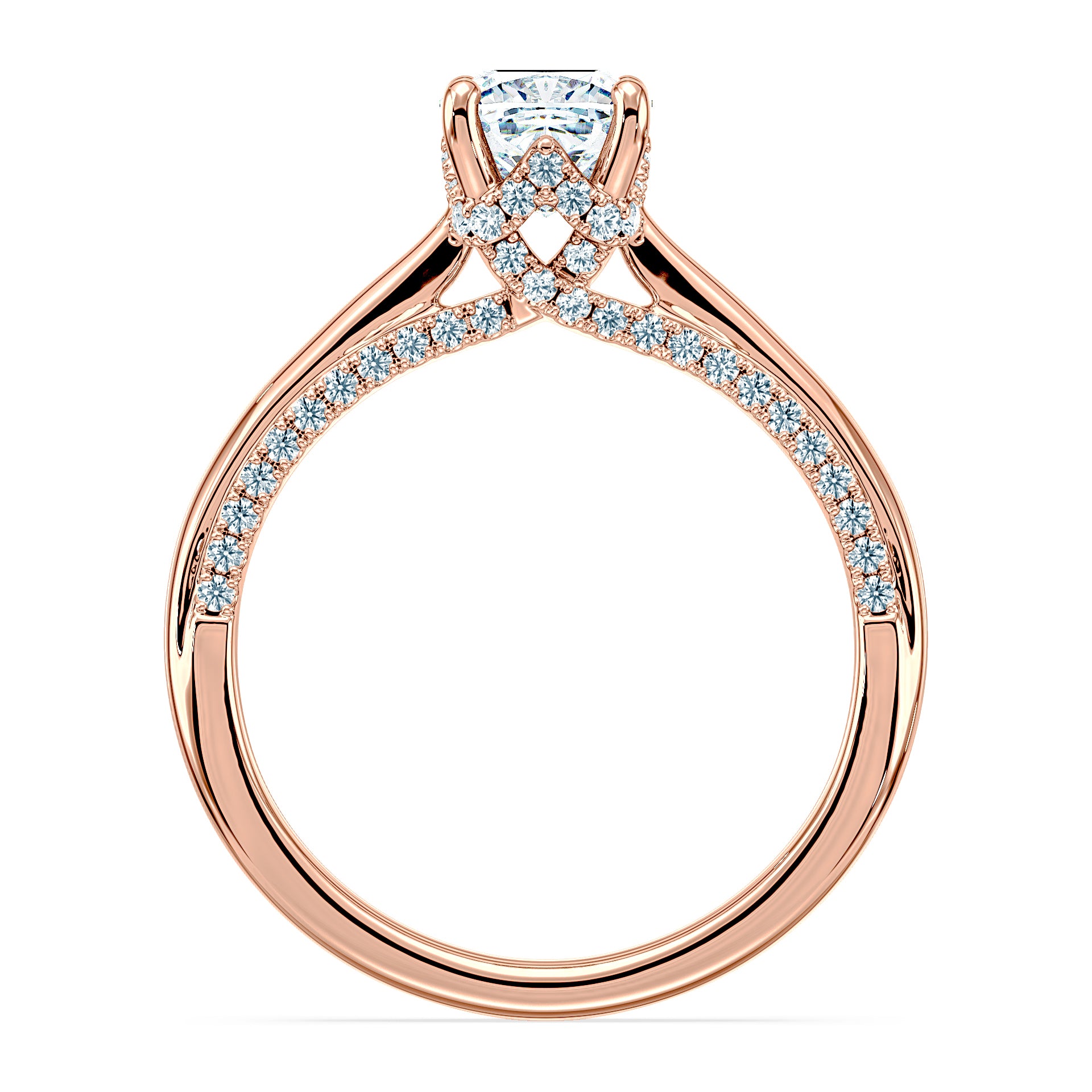 (Royal Asscher Cushion - Rose)