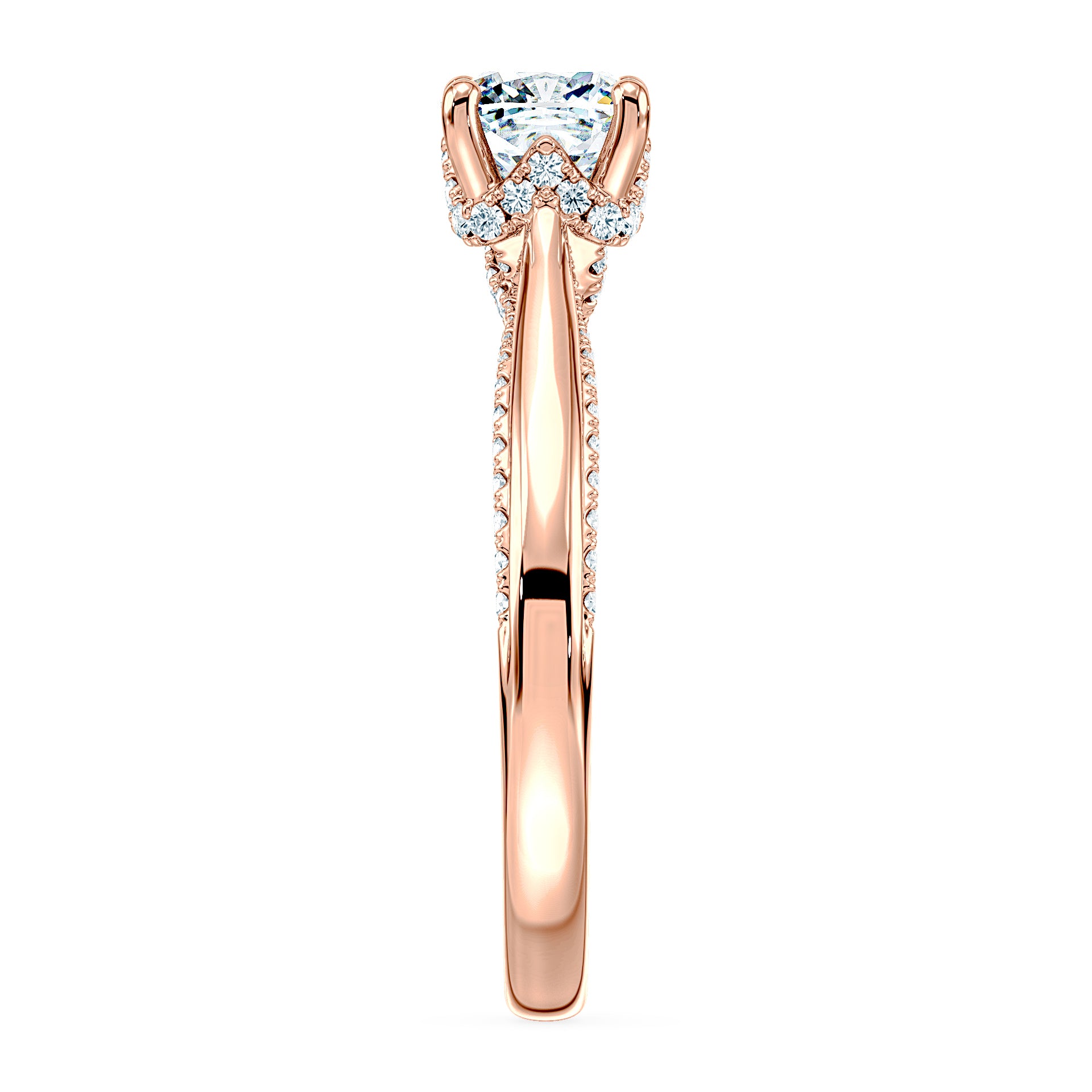 (Royal Asscher Cushion - Rose)