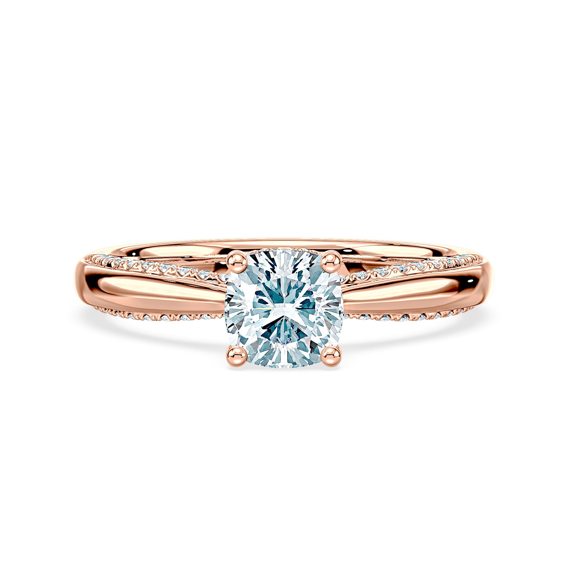 (Royal Asscher Cushion - Rose)