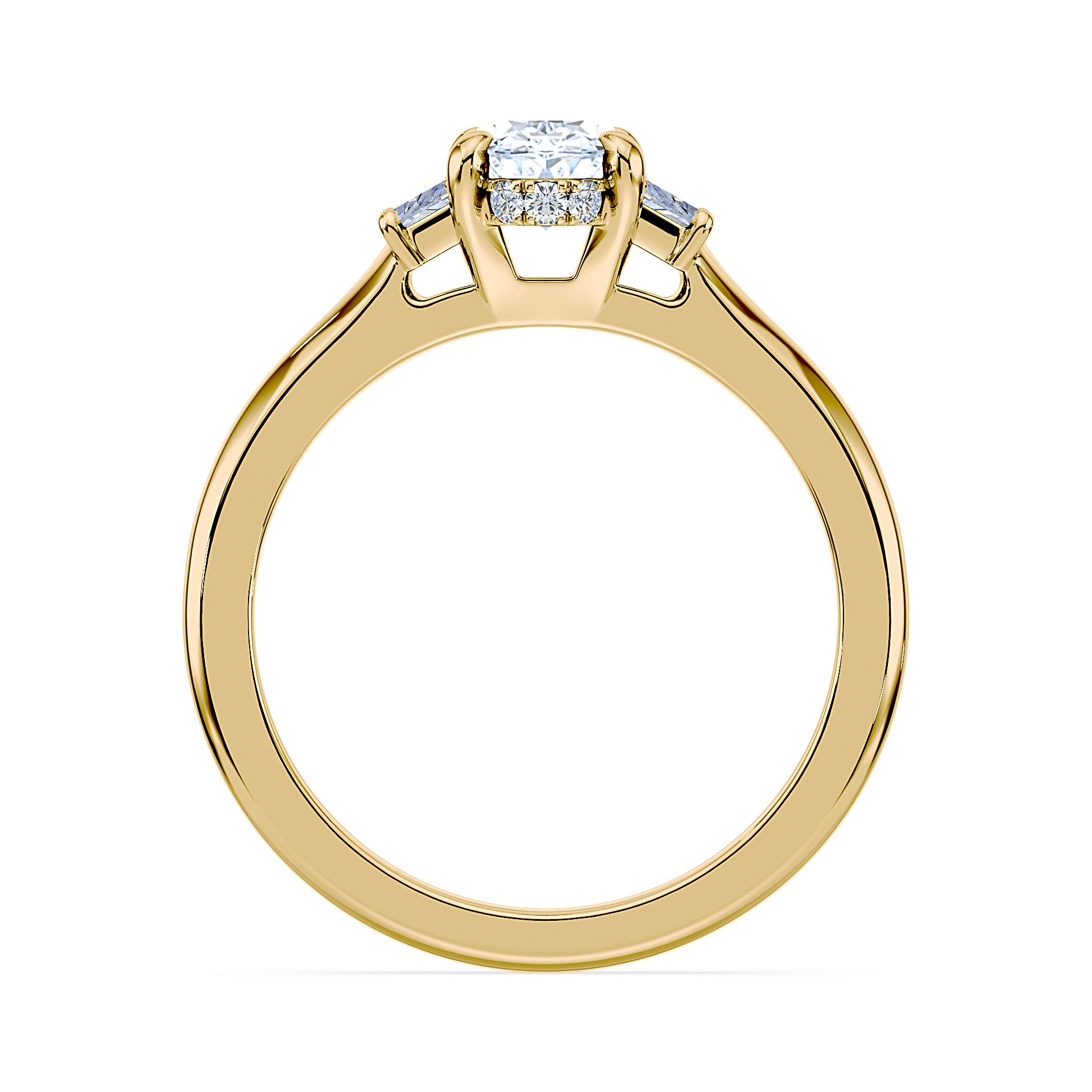 (Royal Asscher Oval - Yellow)
