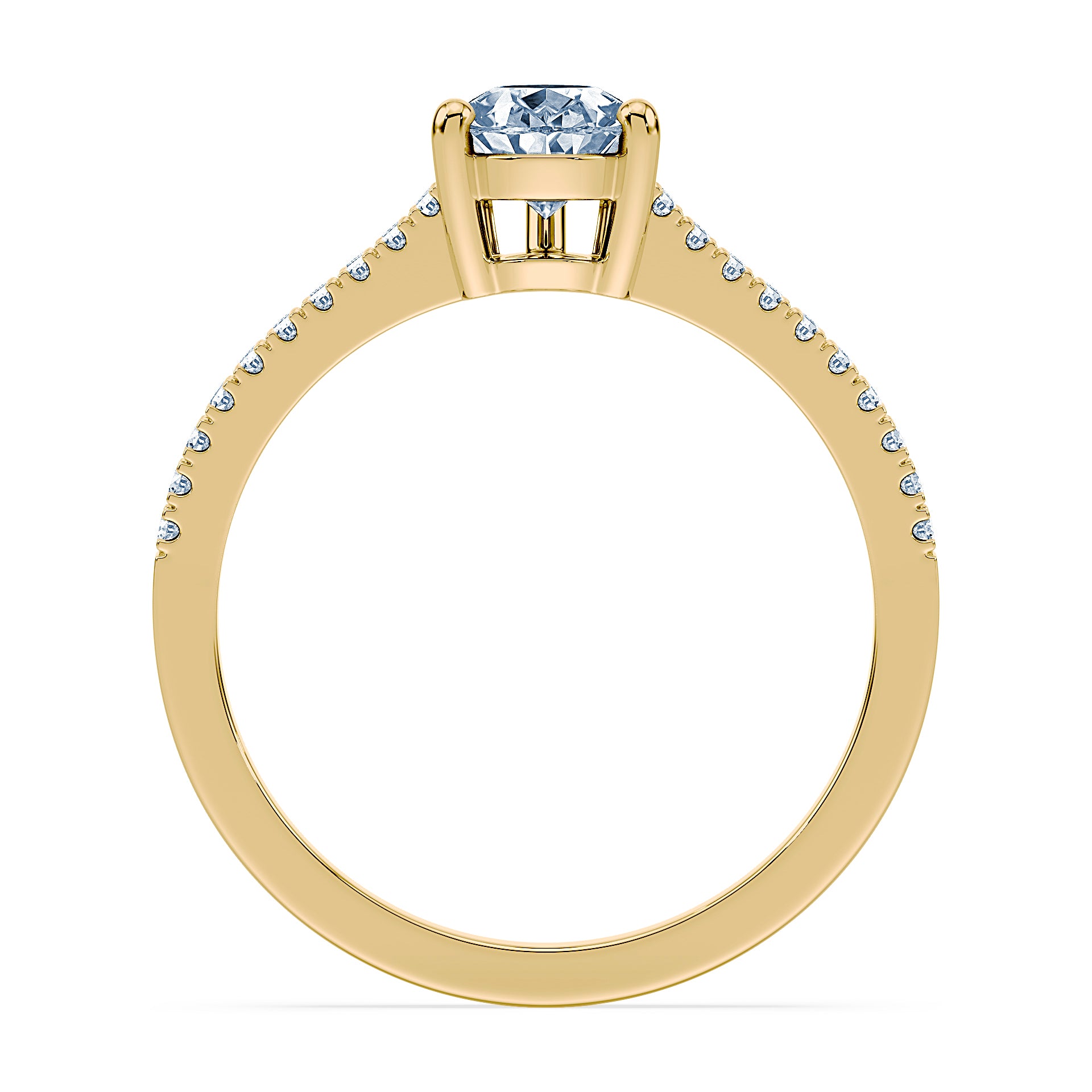 (Royal Asscher Pear - Yellow)