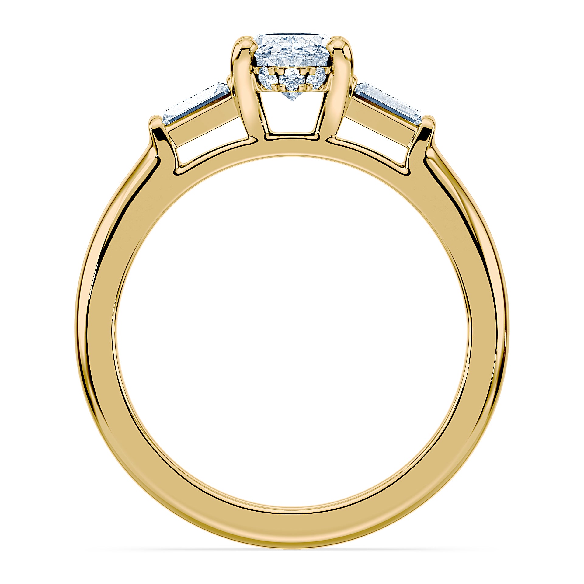 (Royal Asscher Oval - Yellow)