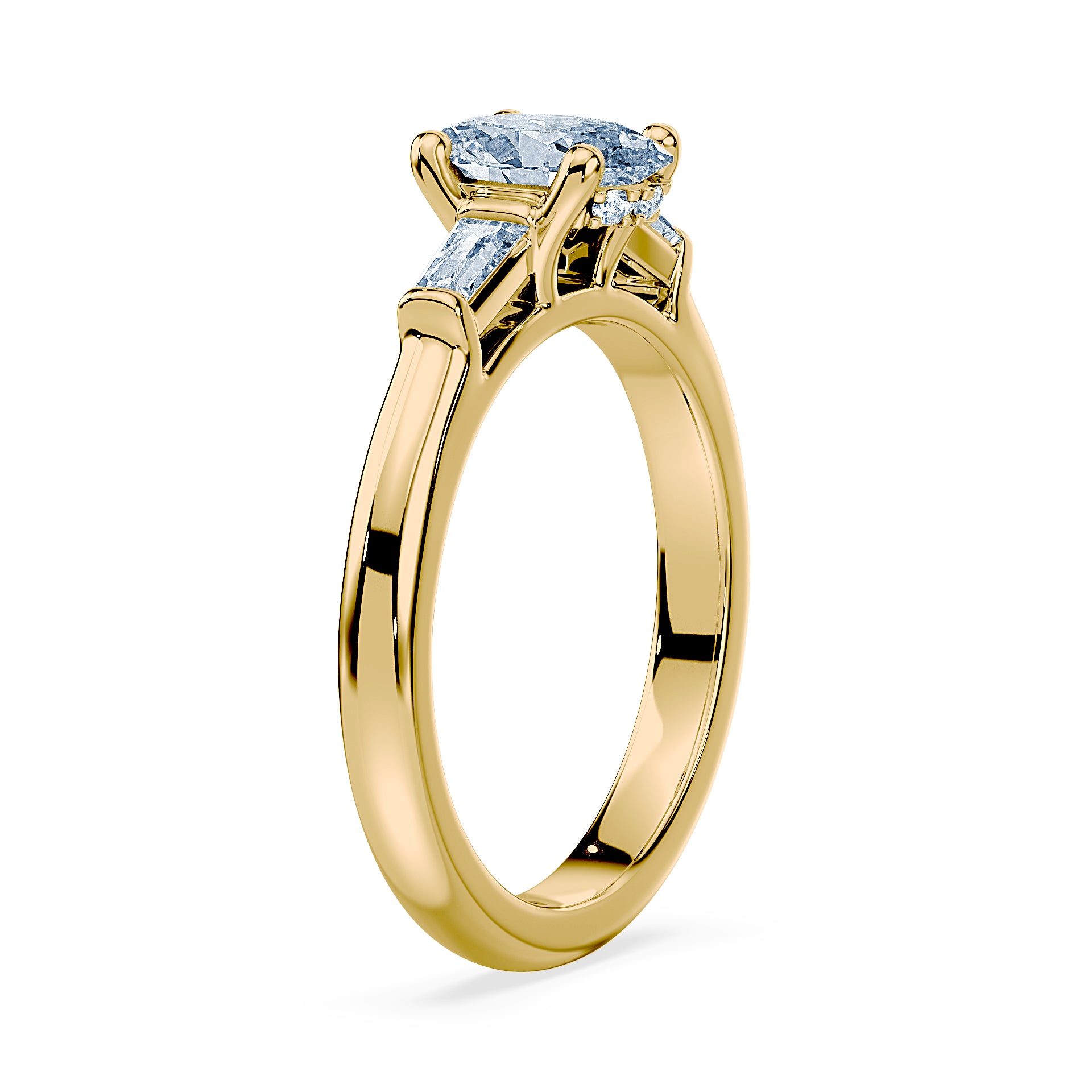 (Royal Asscher Oval - Yellow)