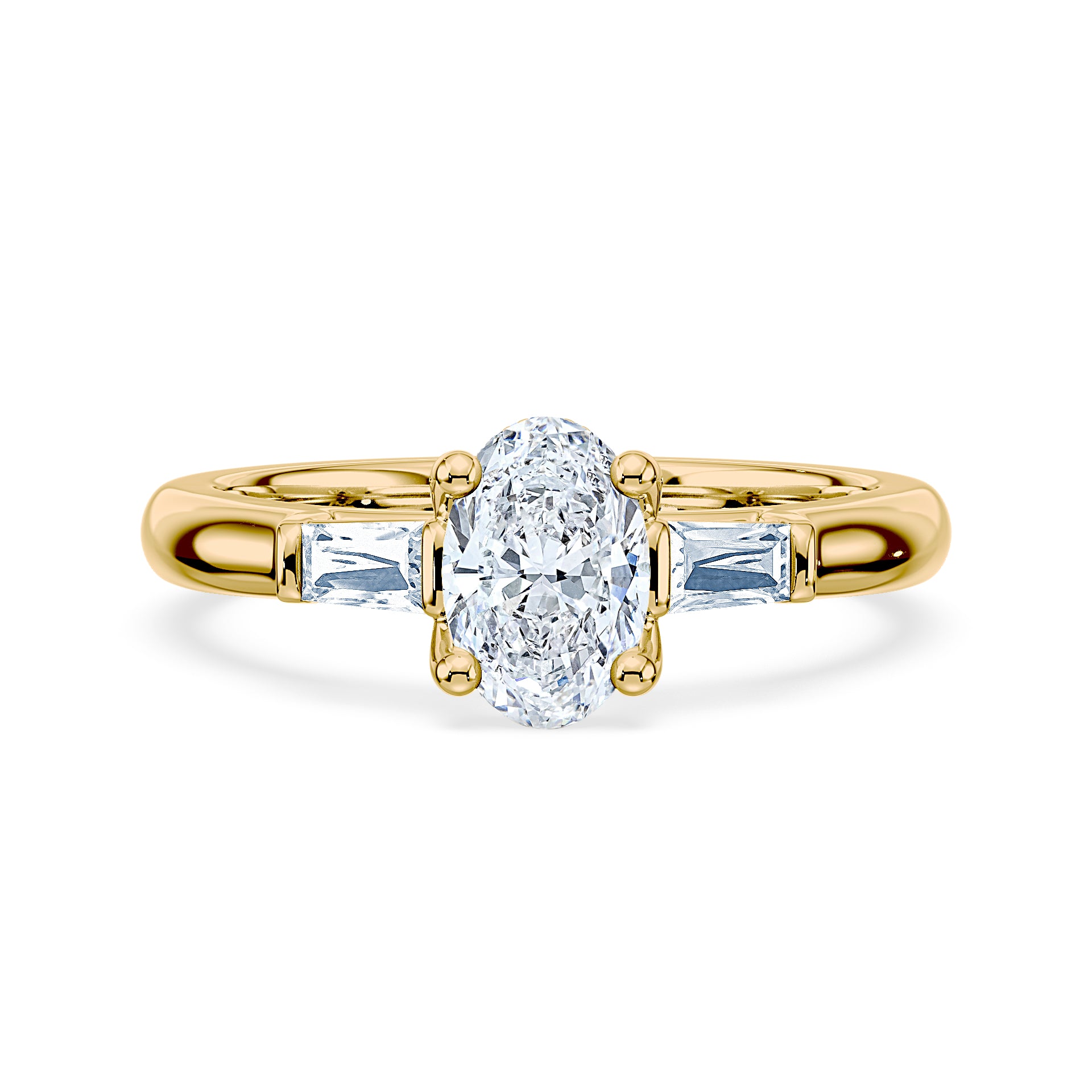 (Royal Asscher Oval - Yellow)