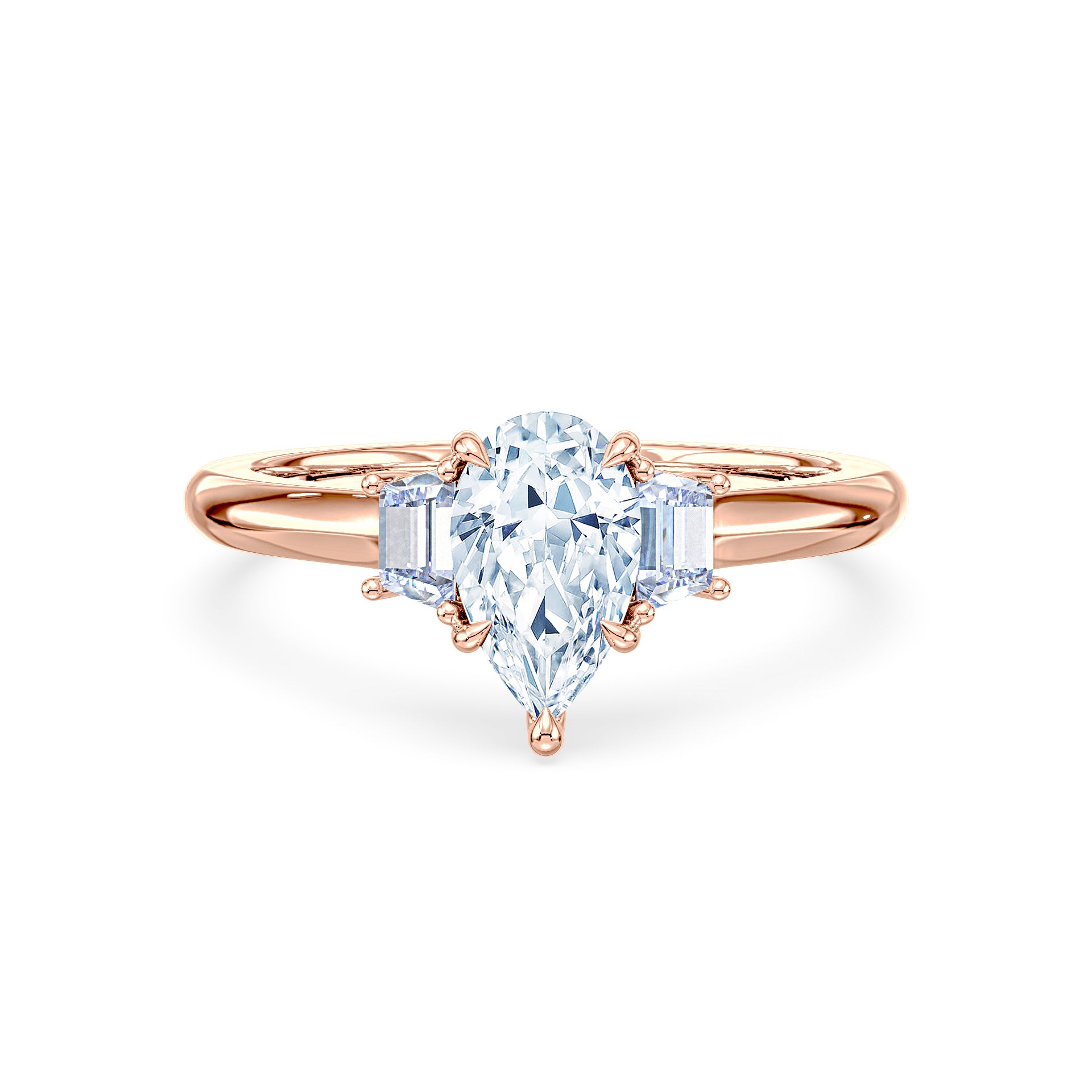 (Royal Asscher Pear - Rose)