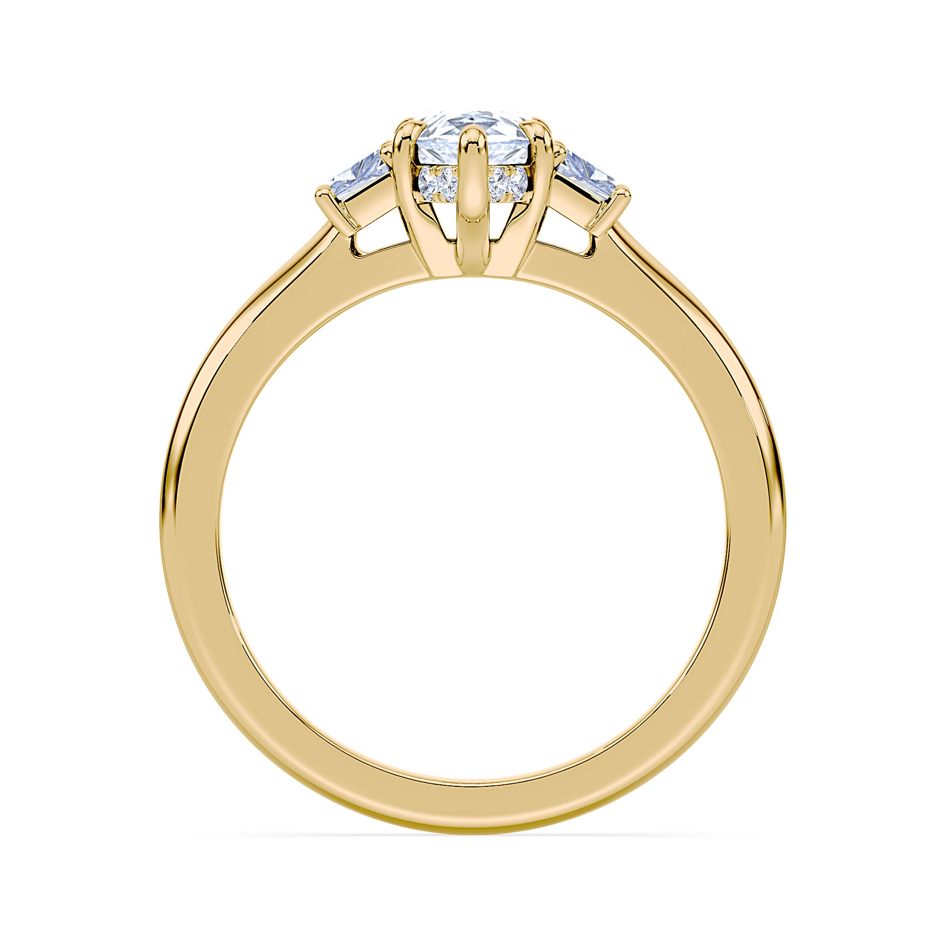 (Royal Asscher Pear - Yellow)