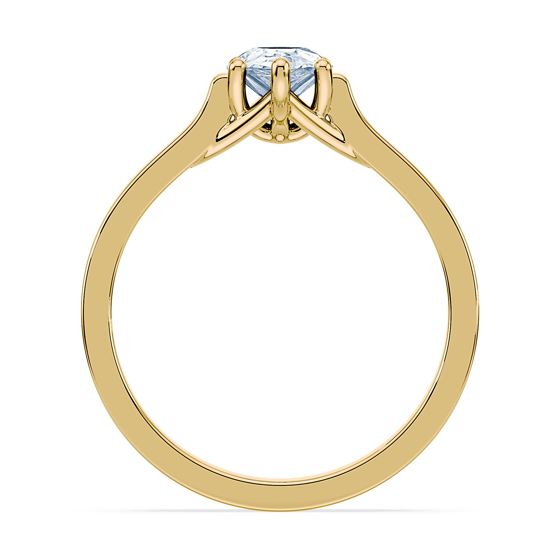 (Royal Asscher Pear - Yellow)
