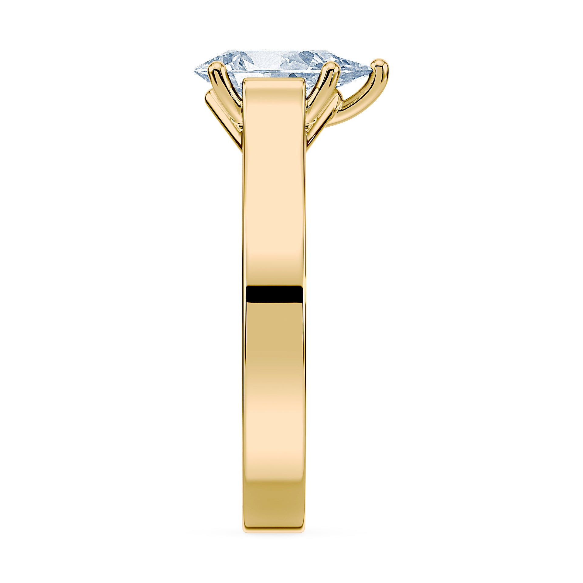 (Royal Asscher Pear - Yellow)