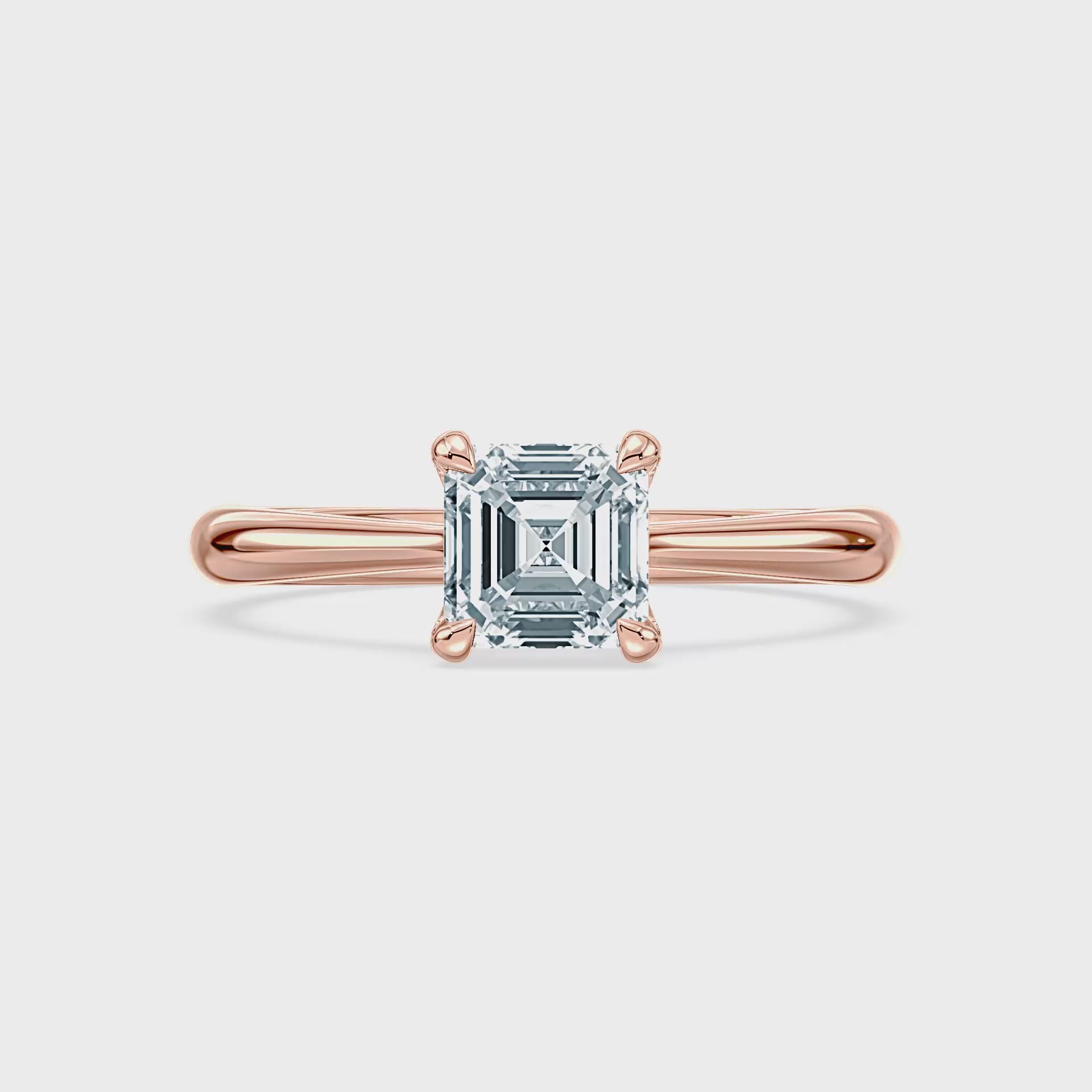 (Royal Asscher Cut - Rose - Video)