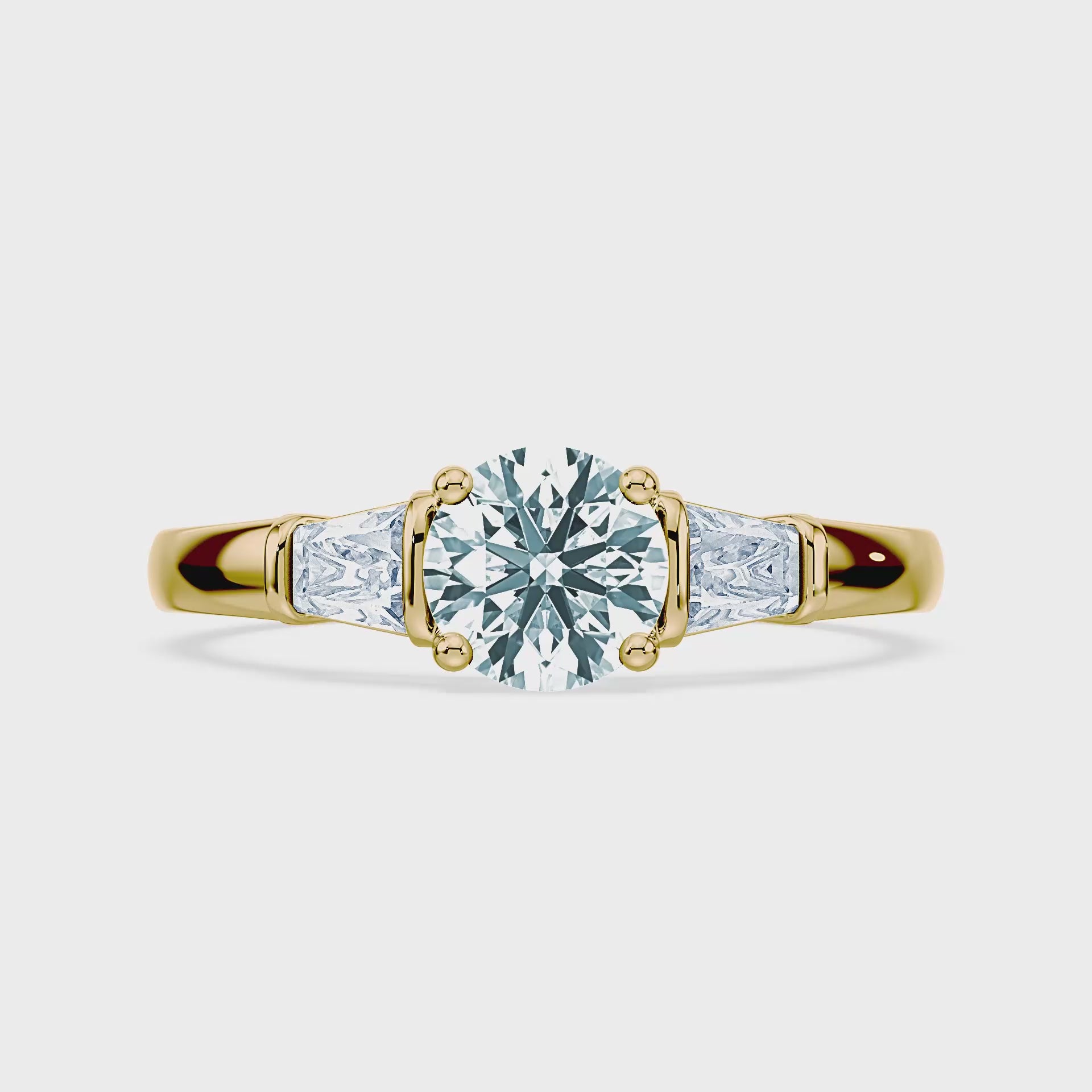 (Royal Asscher Brilliant - Yellow - Video)