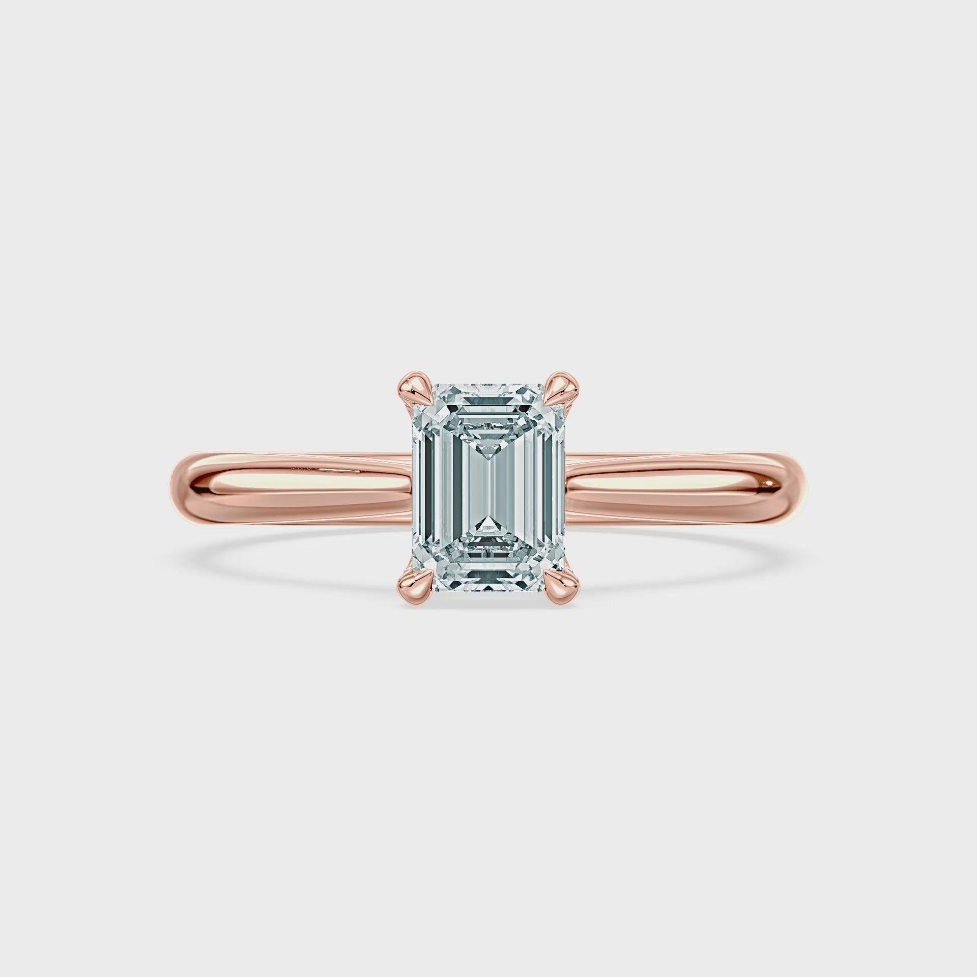 (Royal Asscher Emerald - Rose - Video)
