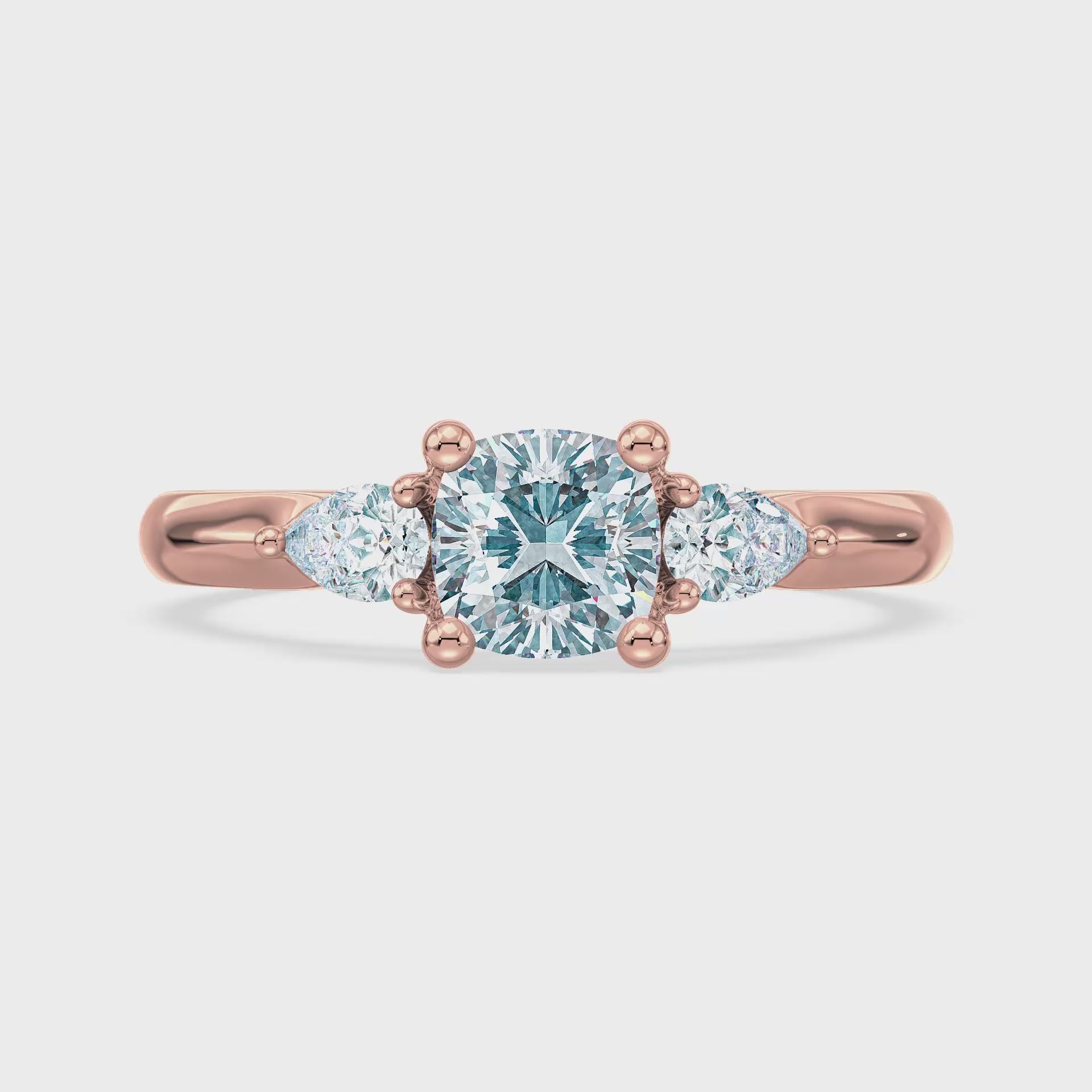 (Royal Asscher Cushion - Rose - Video)