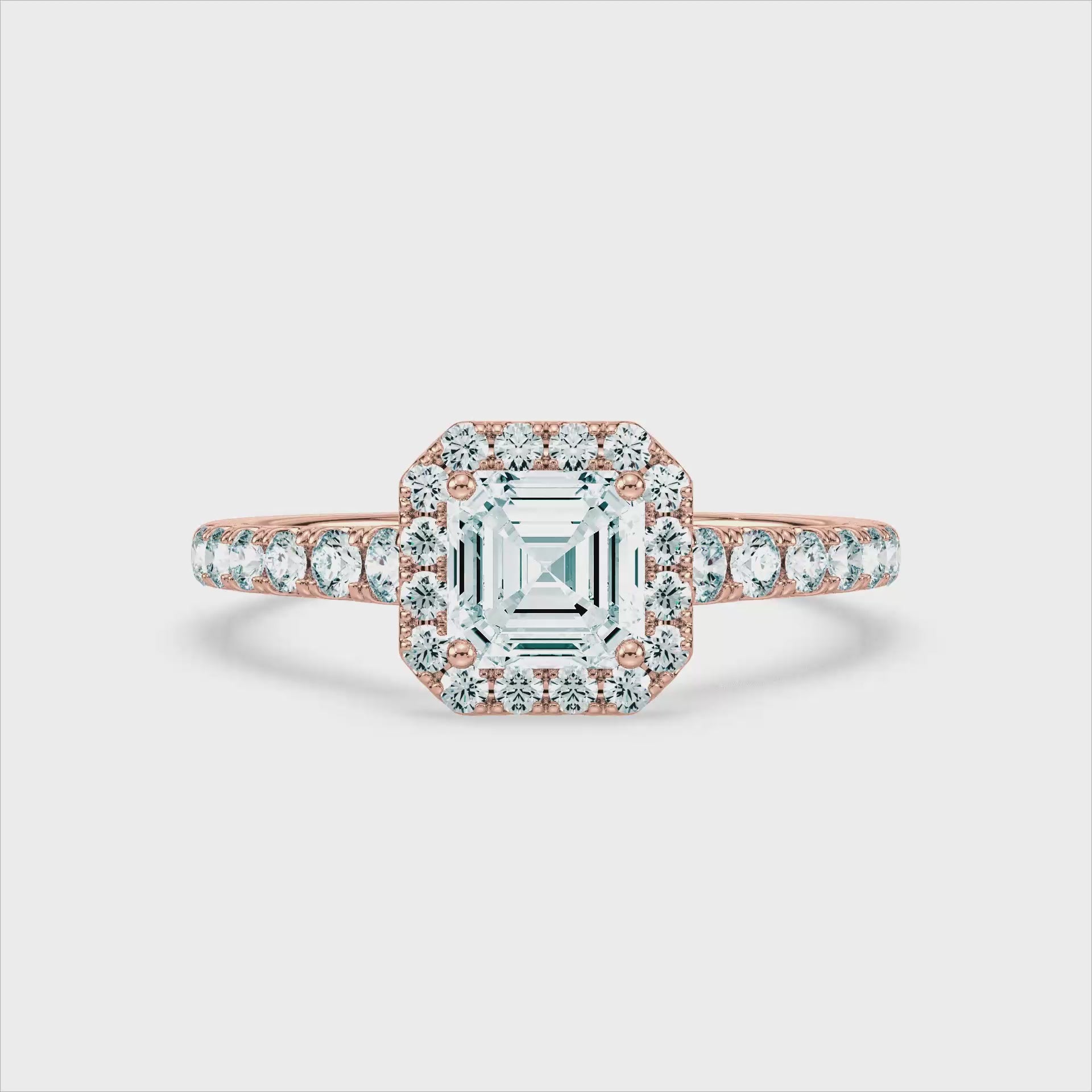 (Royal Asscher Cut - Rose - Video)