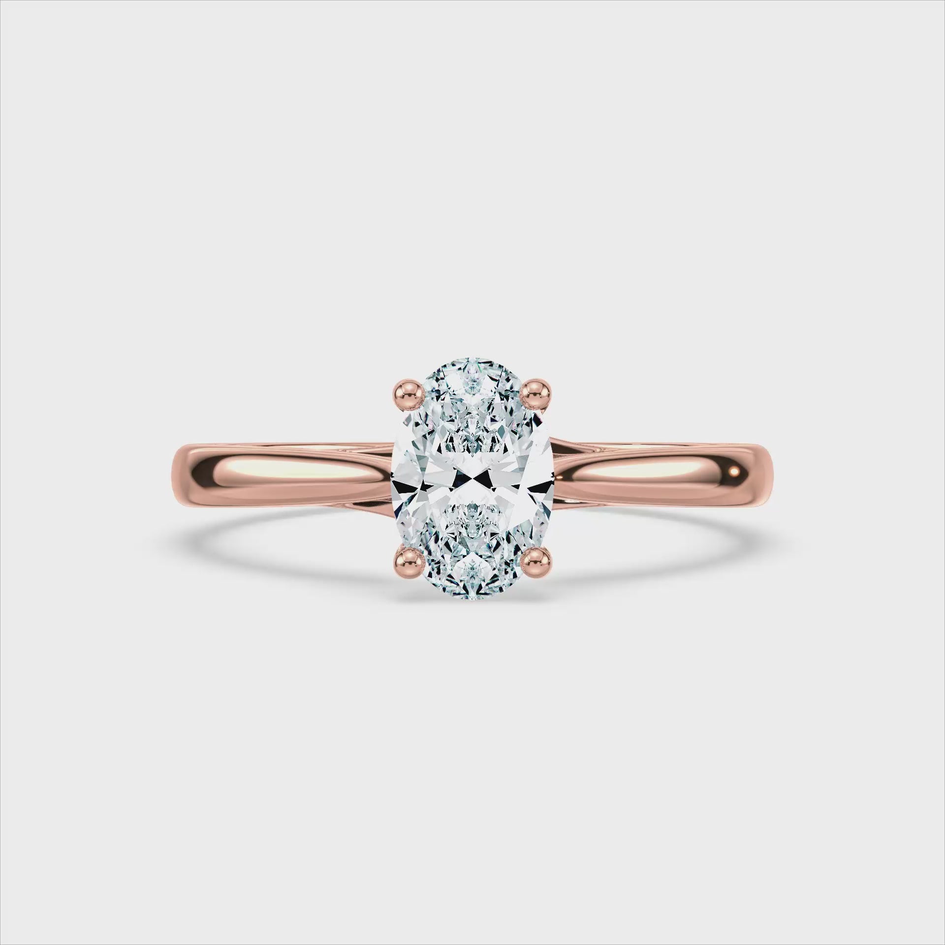 (Royal Asscher Oval - Rose - Video)