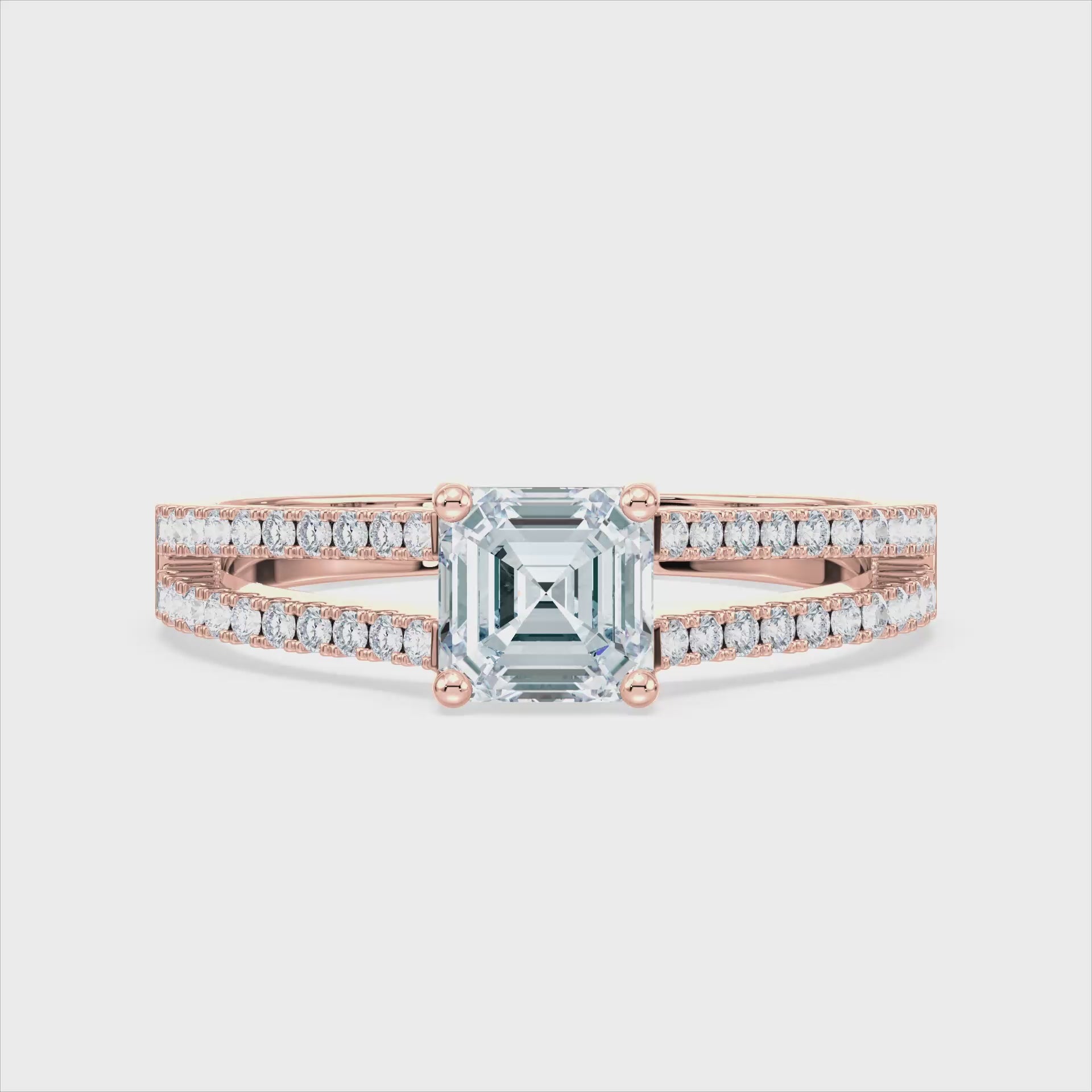 (Royal Asscher Cut - Rose - Video)