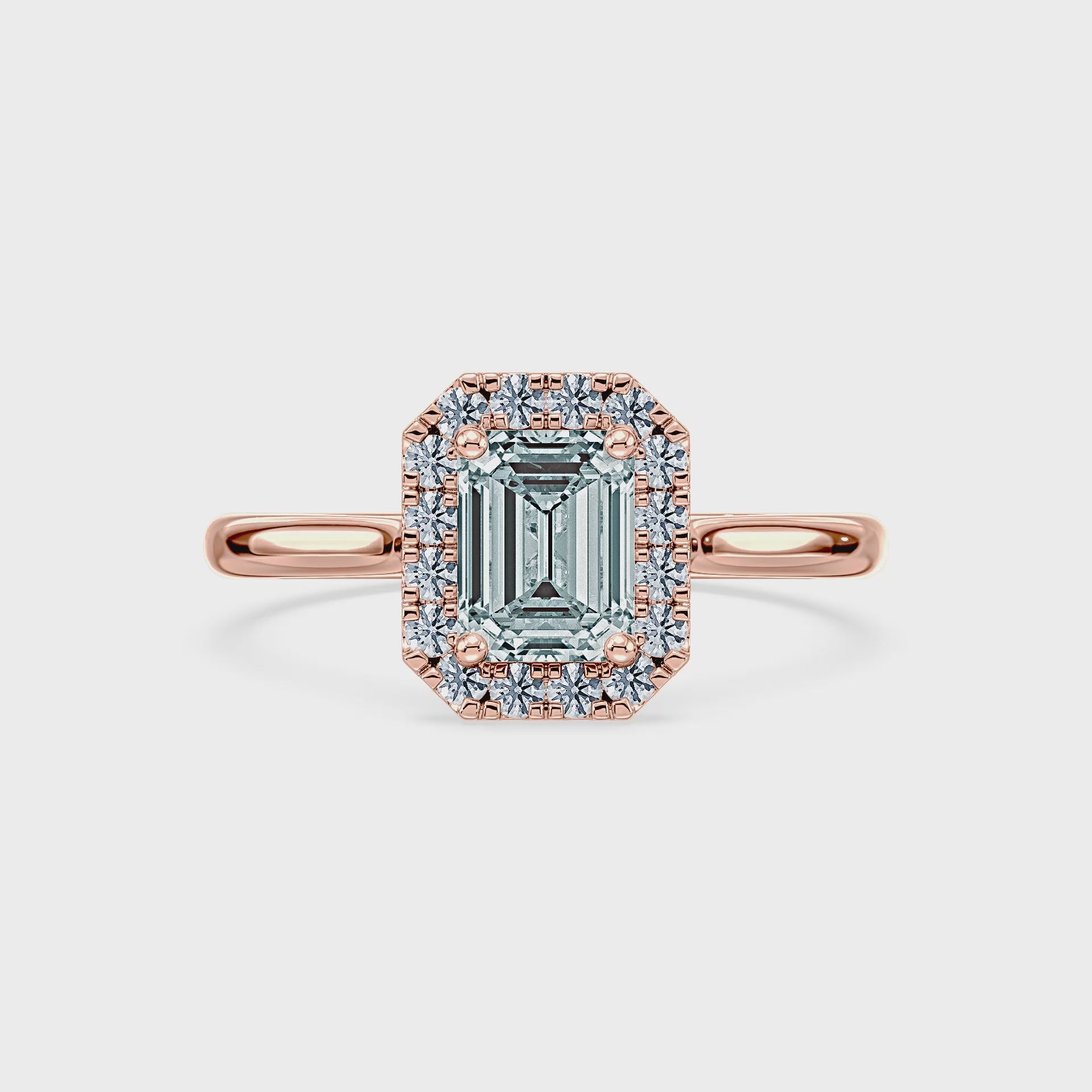 (Royal Asscher Emerald - Rose - VIdeo)
