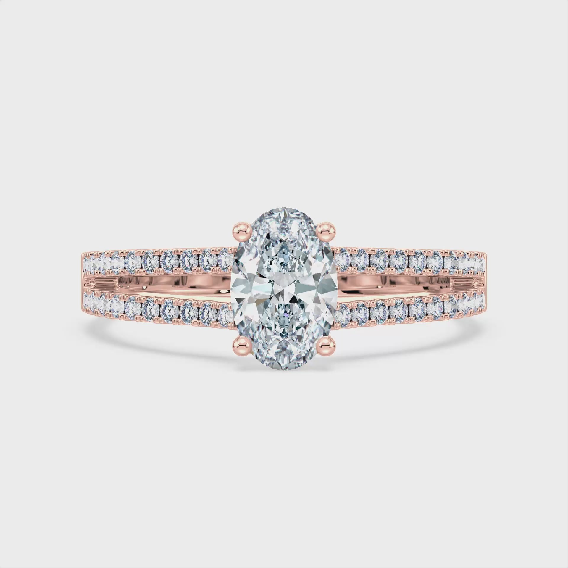 (Royal Asscher Oval - Rose - Video)