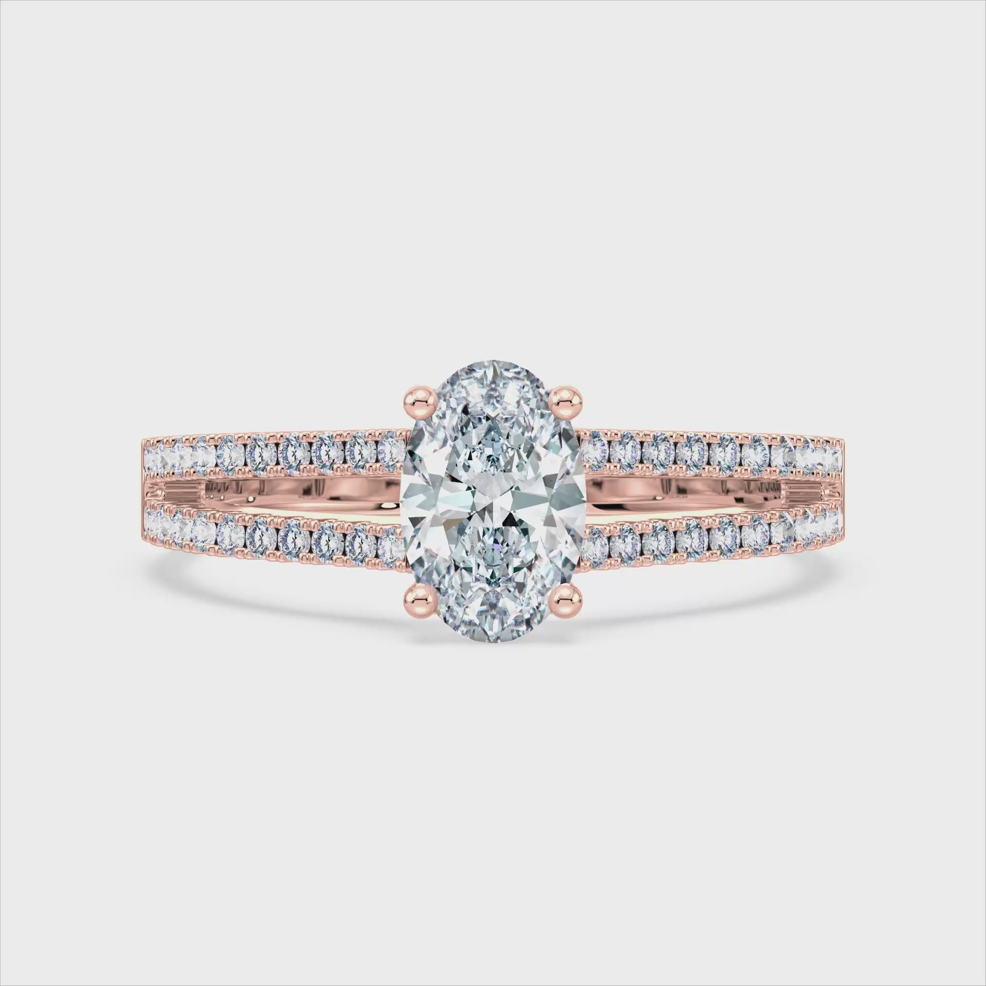 (Royal Asscher Oval - Rose - Video)