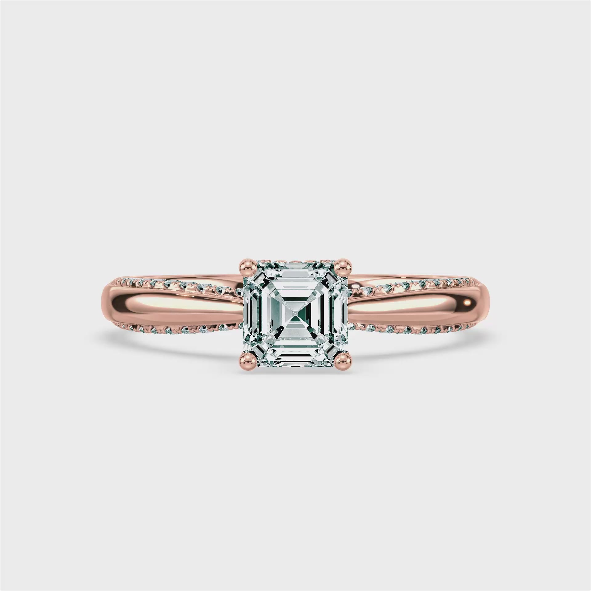 (Royal Asscher Cut - Rose - Video)