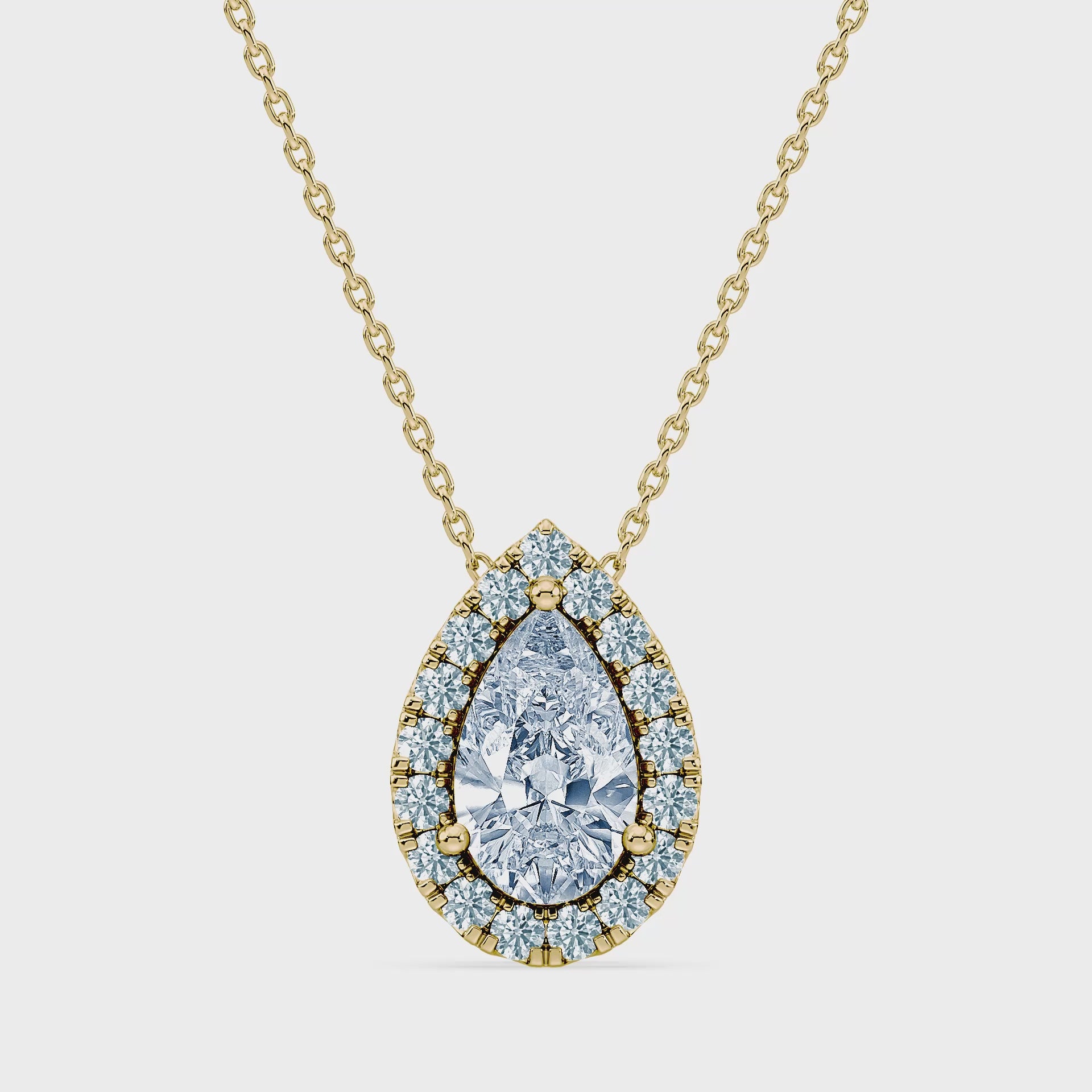 (Royal Asscher Pear - Yellow - Video)