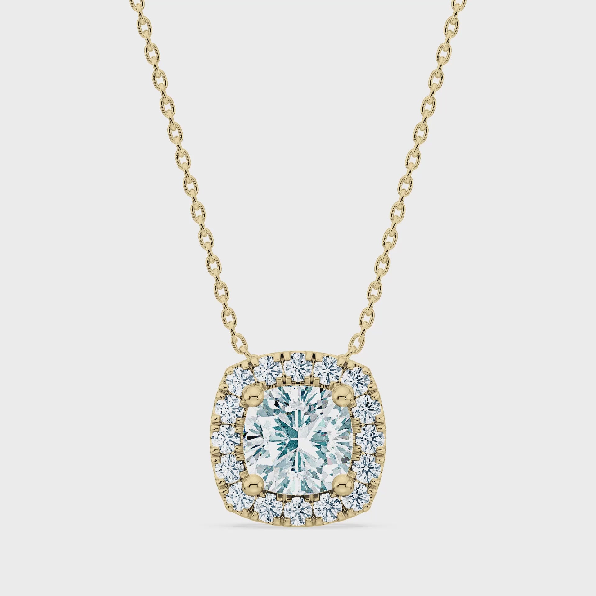 (Royal Asscher Cushion - Yellow - Video)