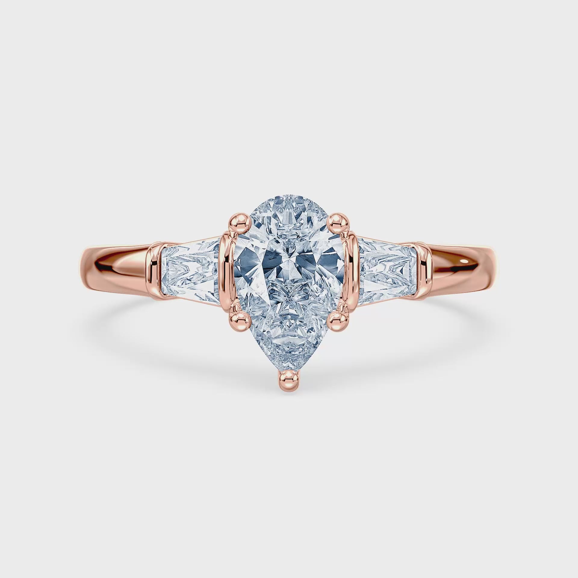 (Royal Asscher Pear - Rose - Video)