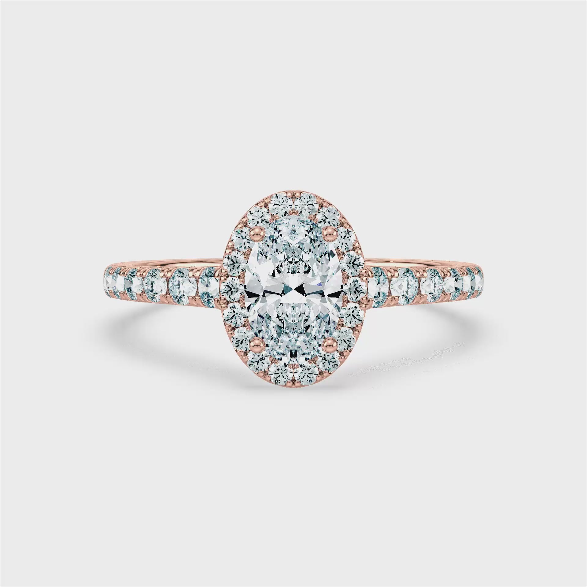 (Royal Asscher Oval - Rose - Video)