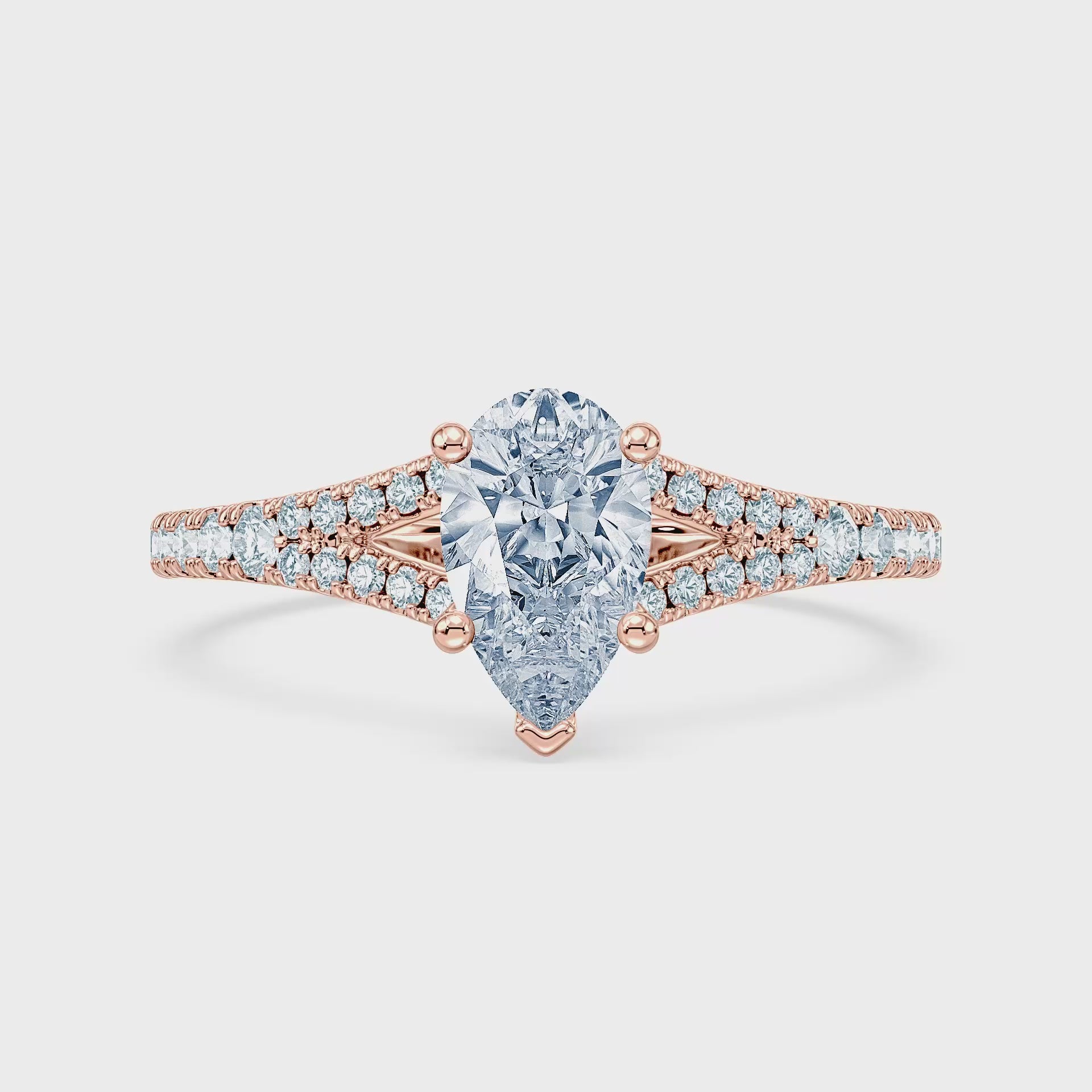 (Royal Asscher Pear - Rose - Video)