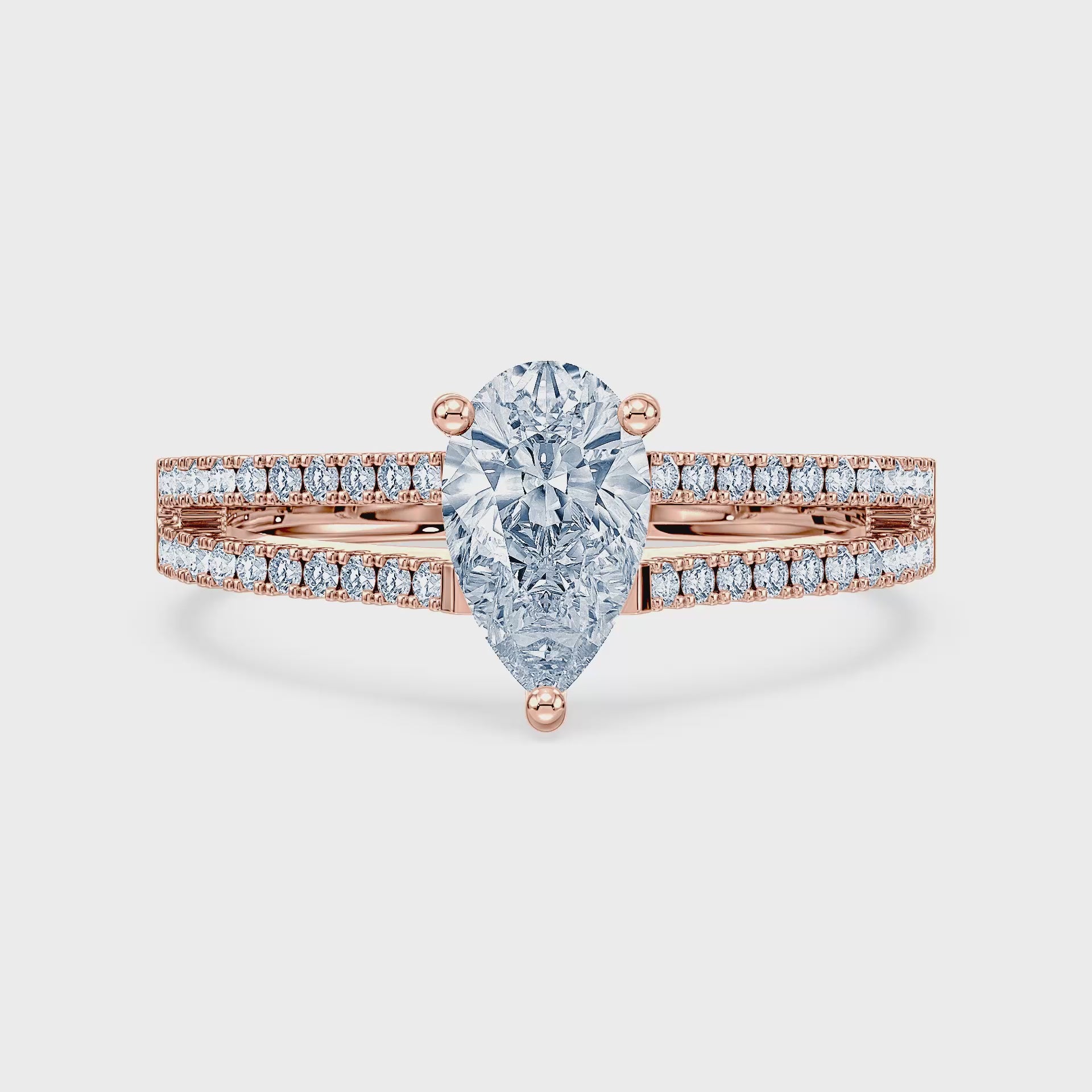 (Royal Asscher Pear - Rose - Video)