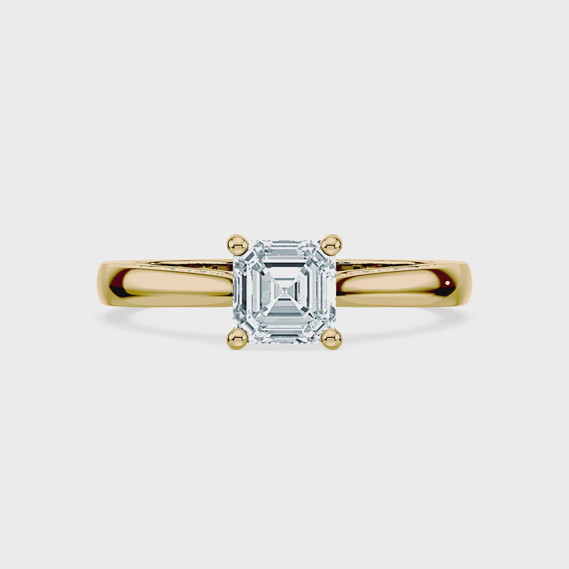 (Royal Asscher Cut - Yellow - Video)