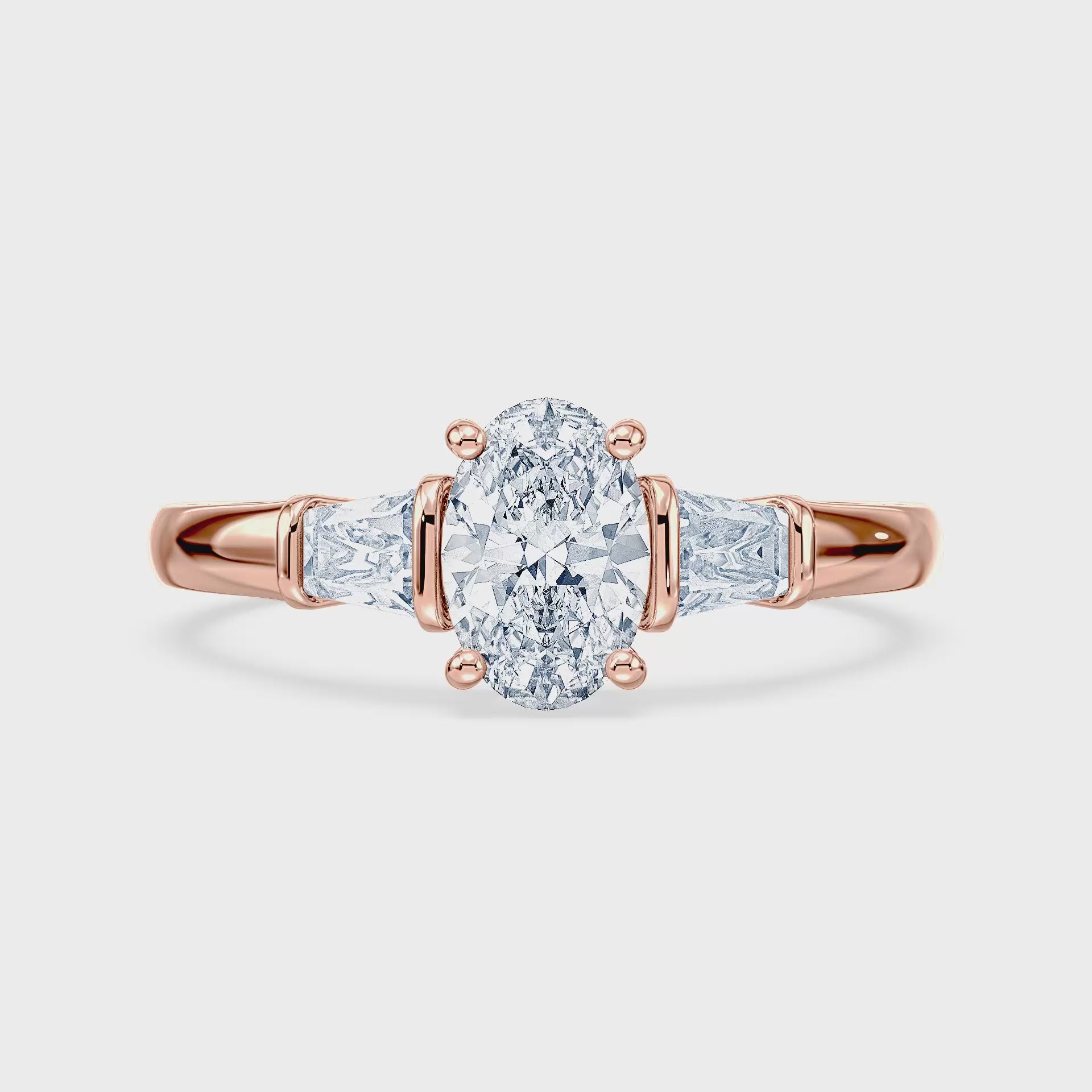 (Royal Asscher Oval - Rose - Video)