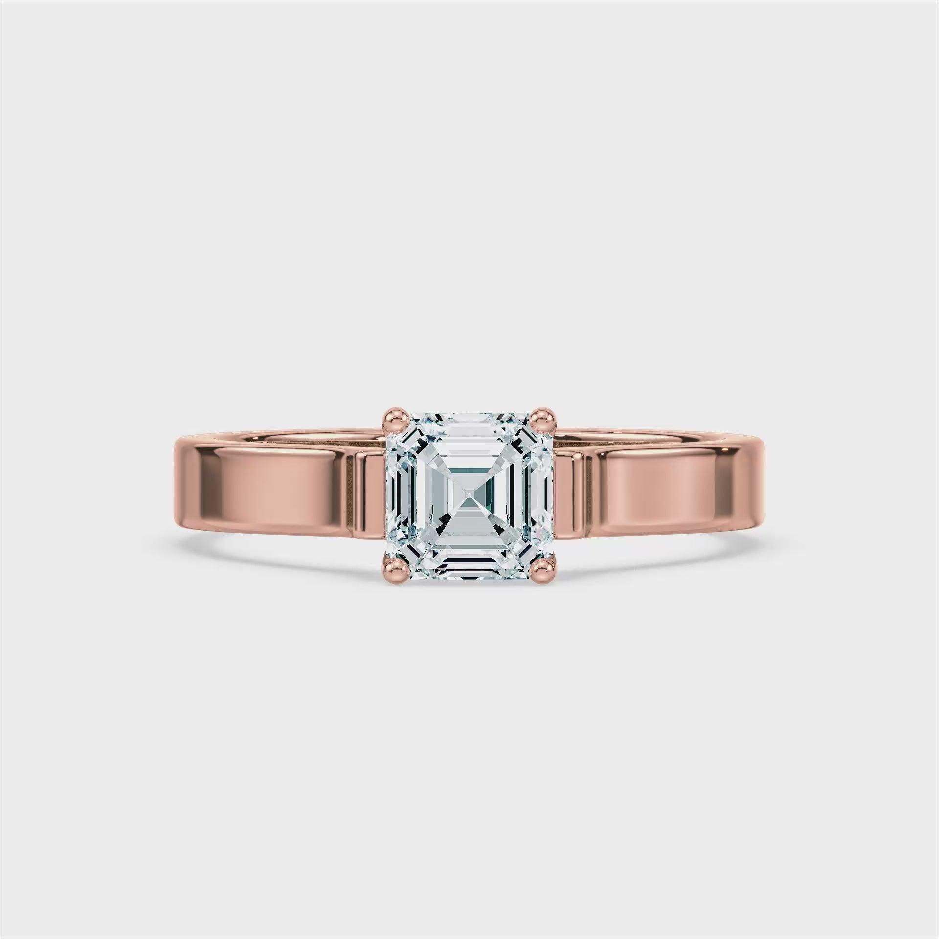 (Royal Asscher Cut - Rose - Video)