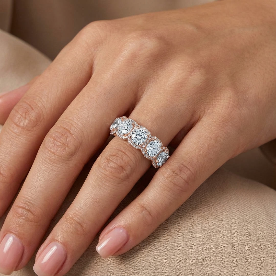 (Royal Asscher Cushion - Rose)