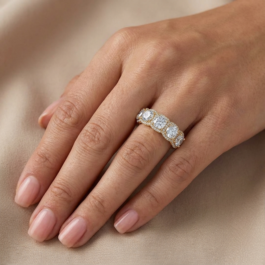 (Royal Asscher Cushion - Yellow)