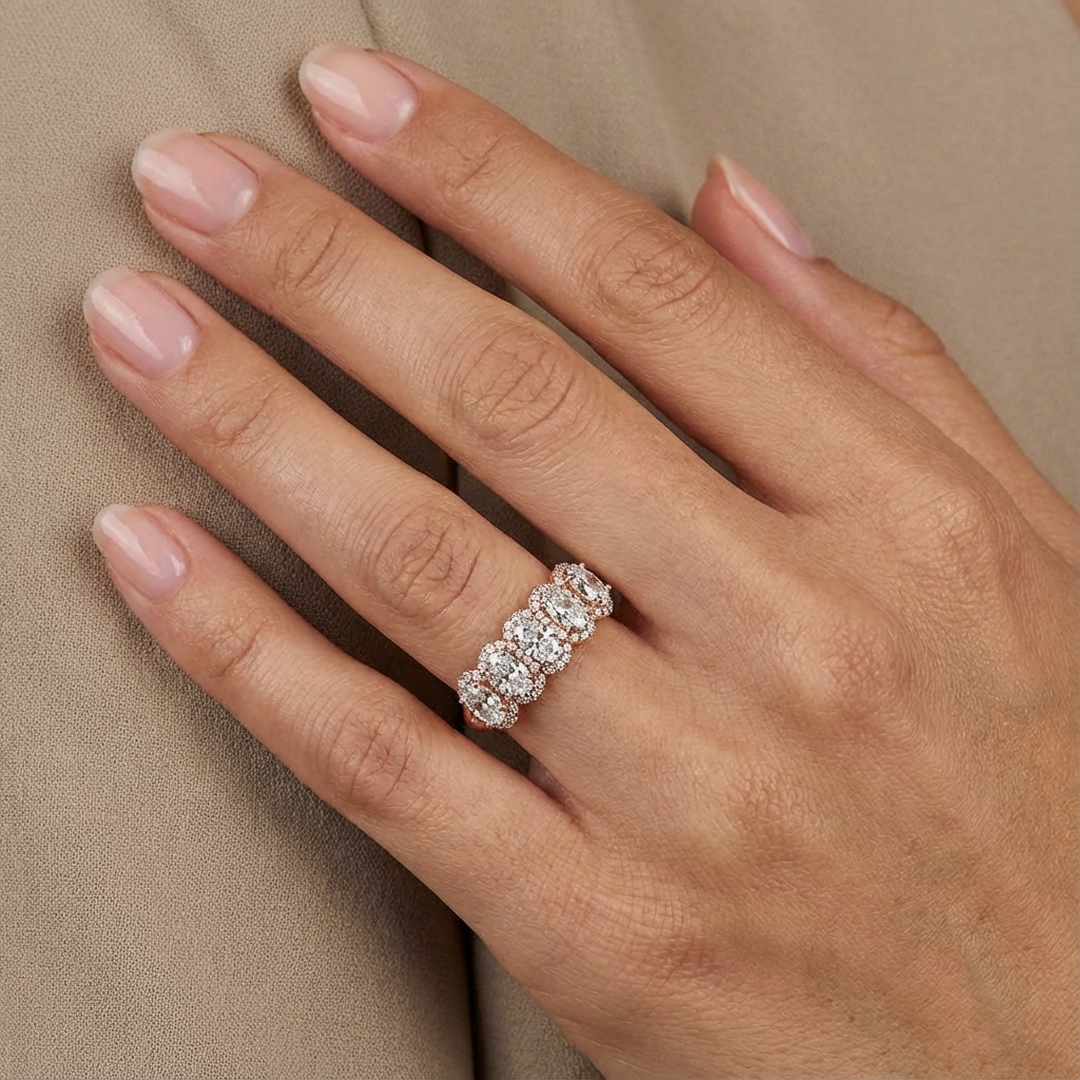 (Royal Asscher Oval - Rose)