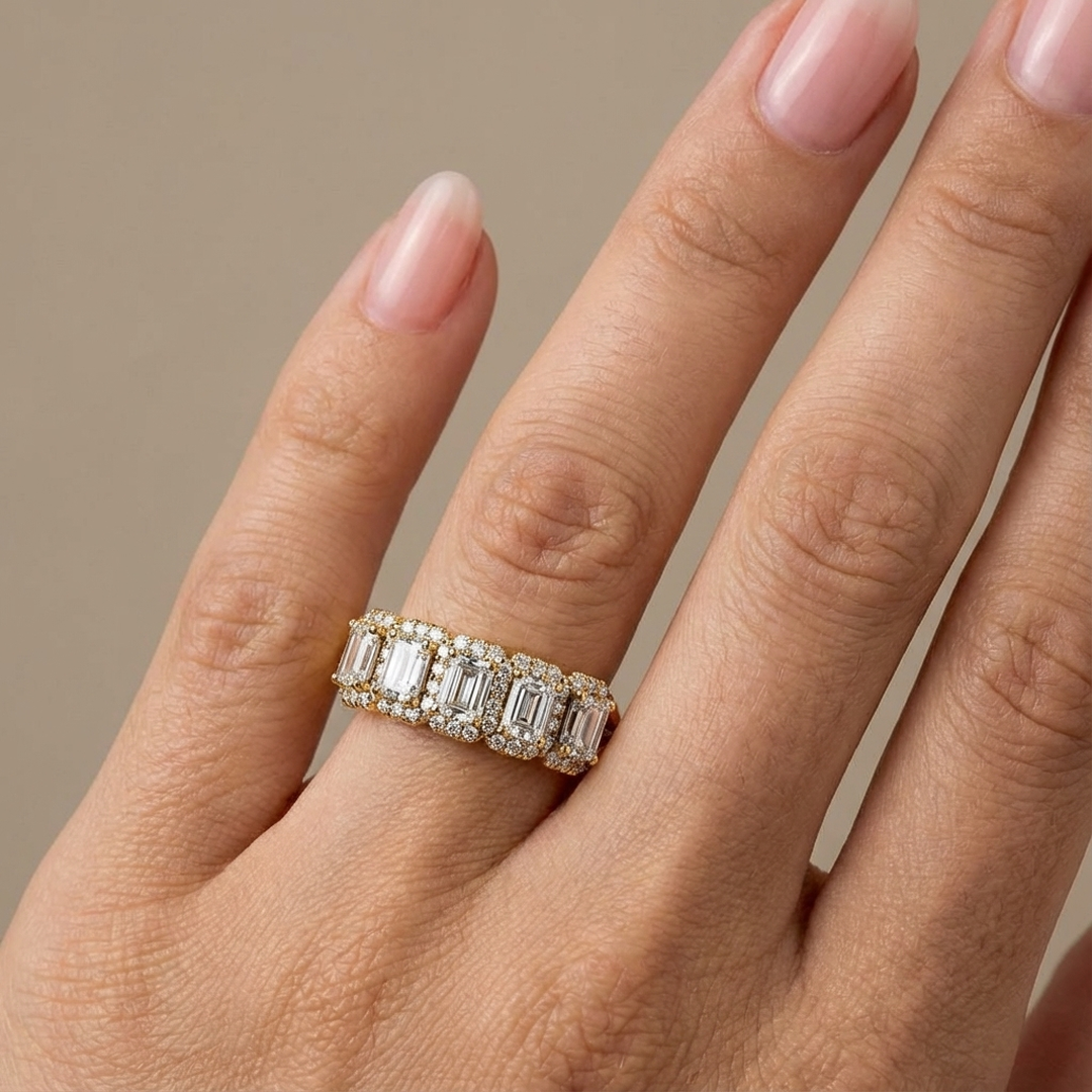 (Royal Asscher Emerald - Yellow)