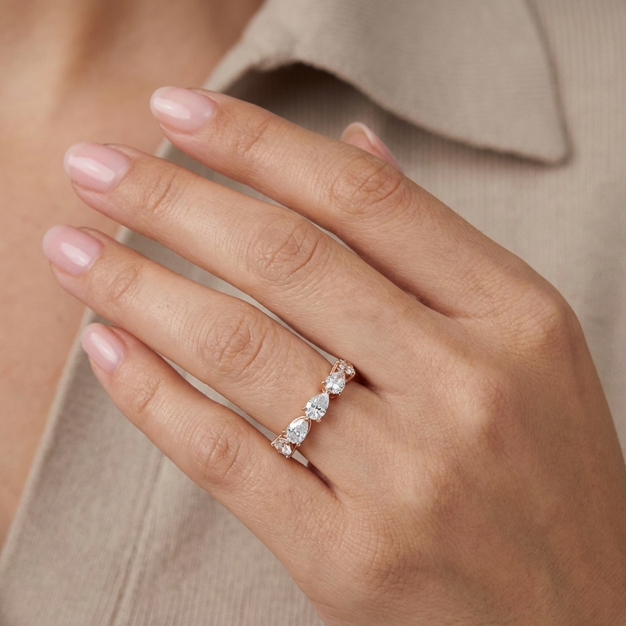 (Royal Asscher Pear - Rose)