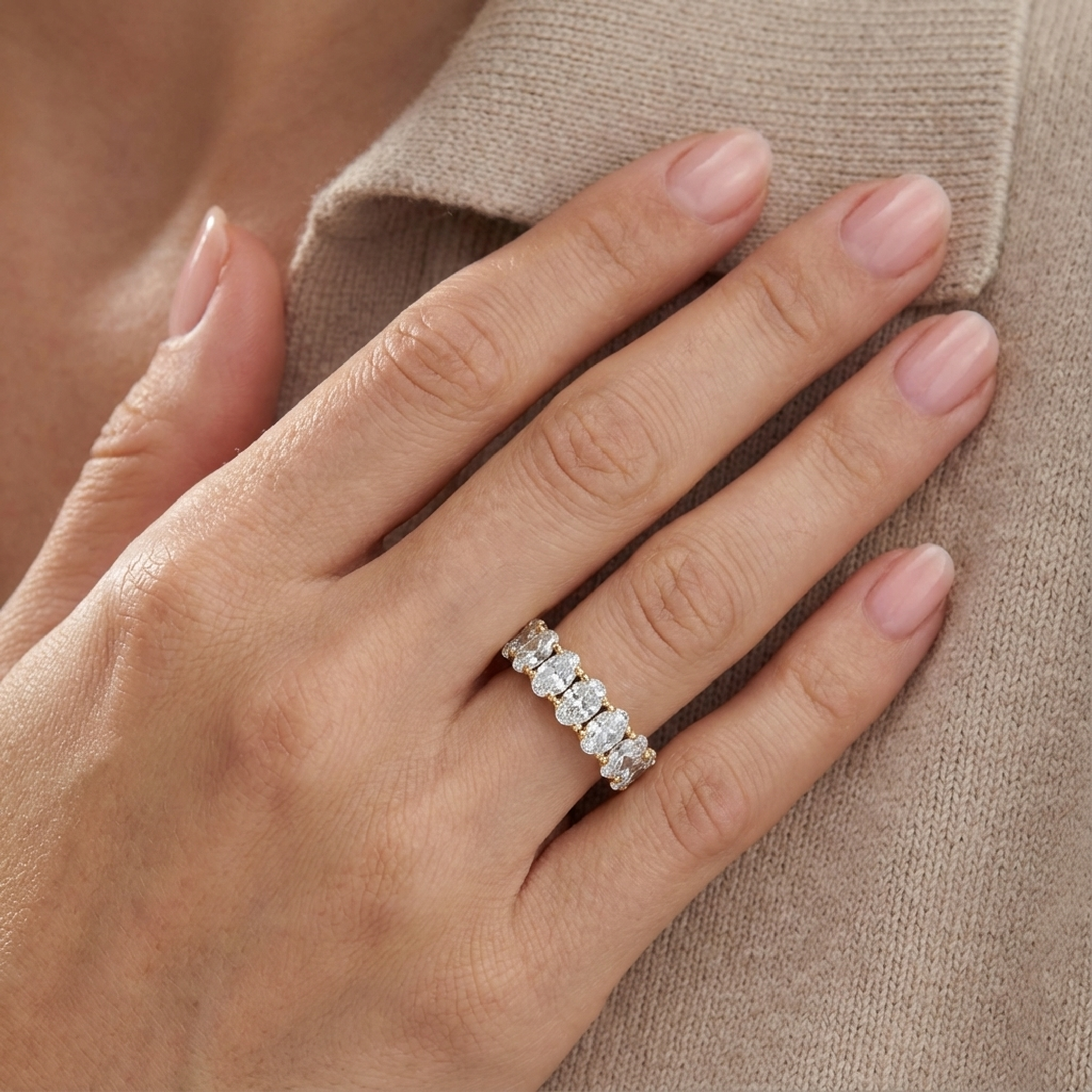 (Royal Asscher Oval - Yellow)