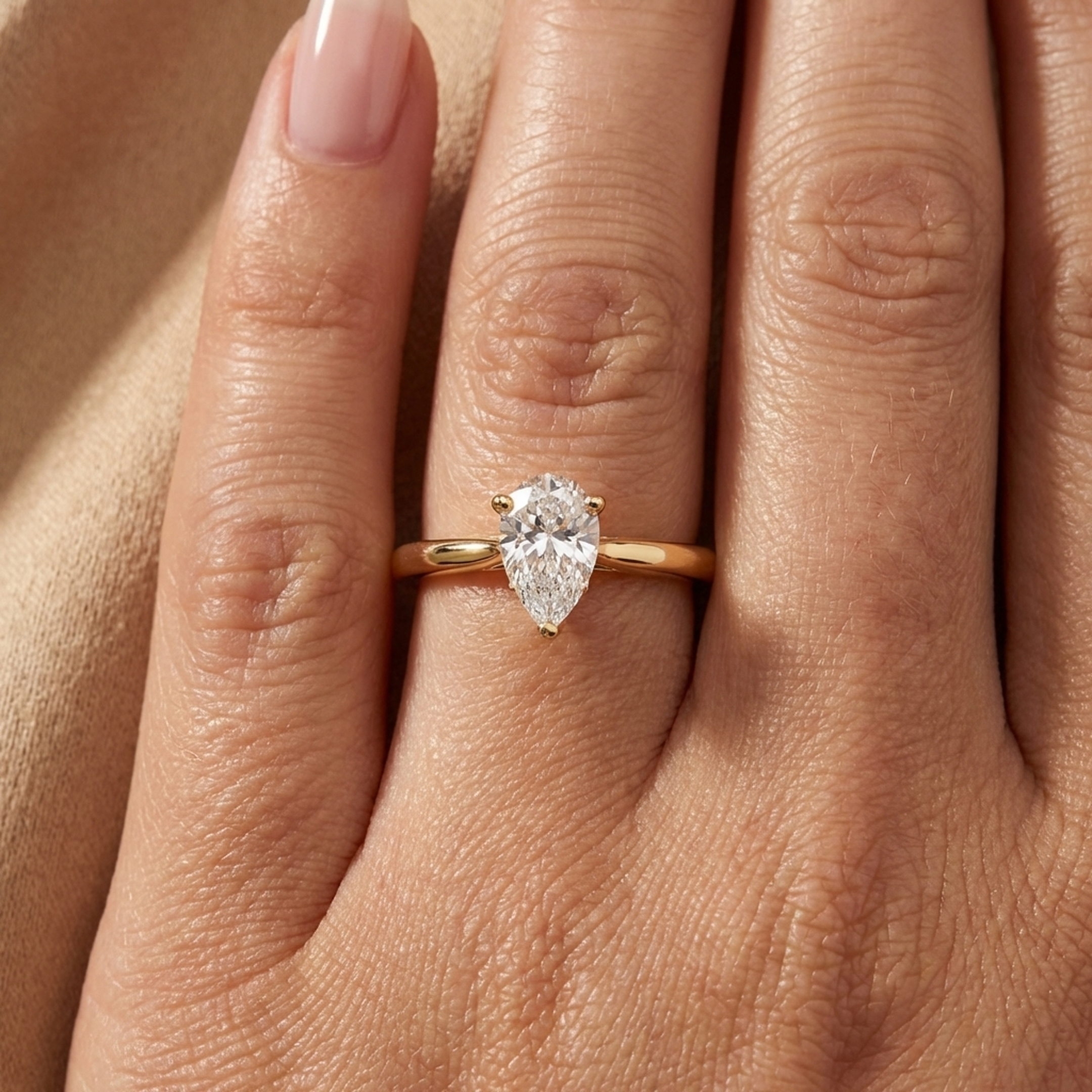 (Royal Asscher Pear - Yellow)