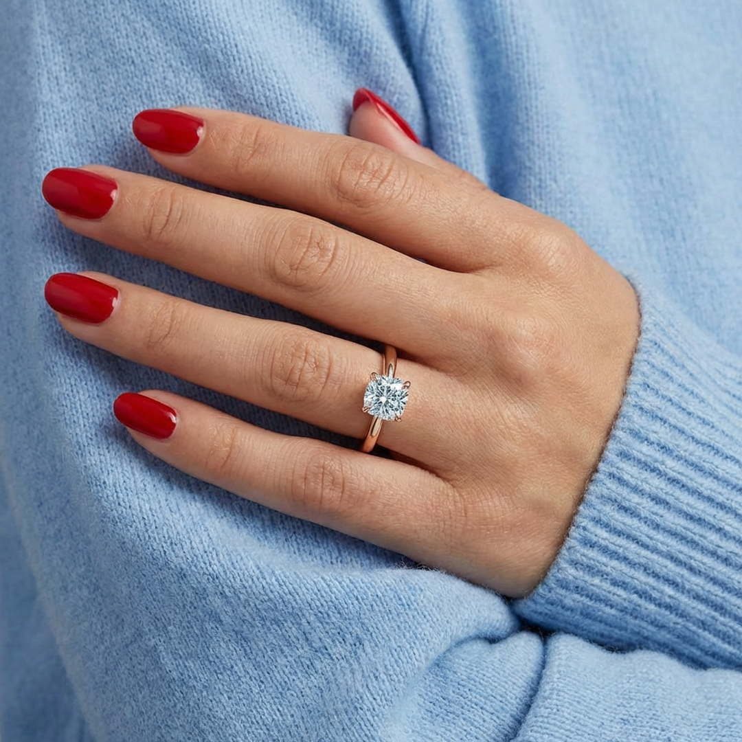 (Royal Asscher Cushion - Rose)