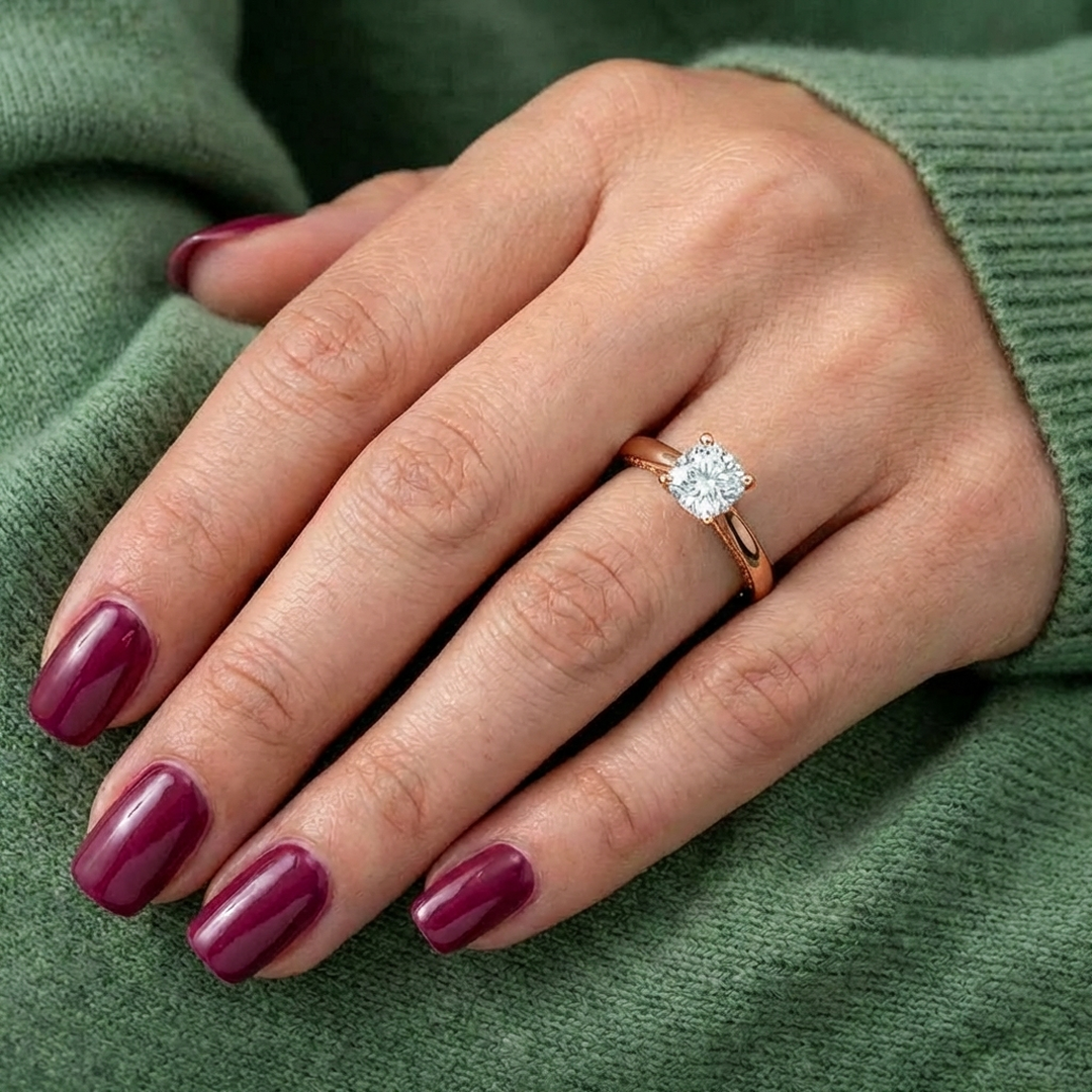 (Royal Asscher Cushion - Rose)