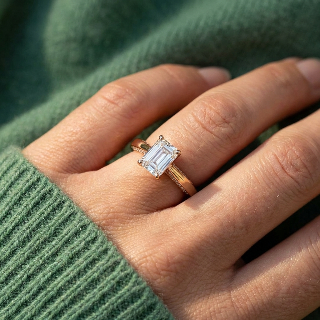 (Royal Asscher Emerald - Rose)