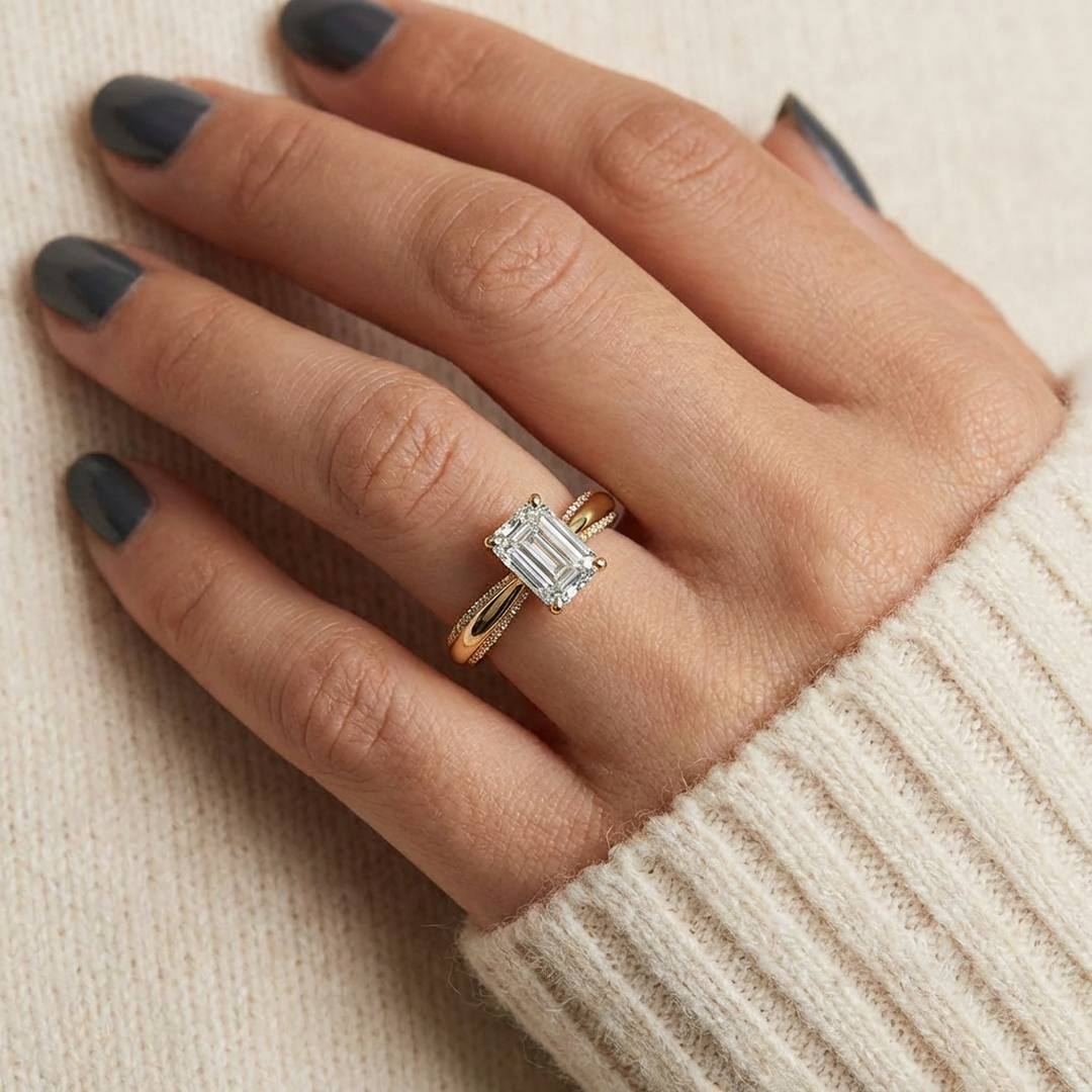 (Royal Asscher Emerald - Yellow)