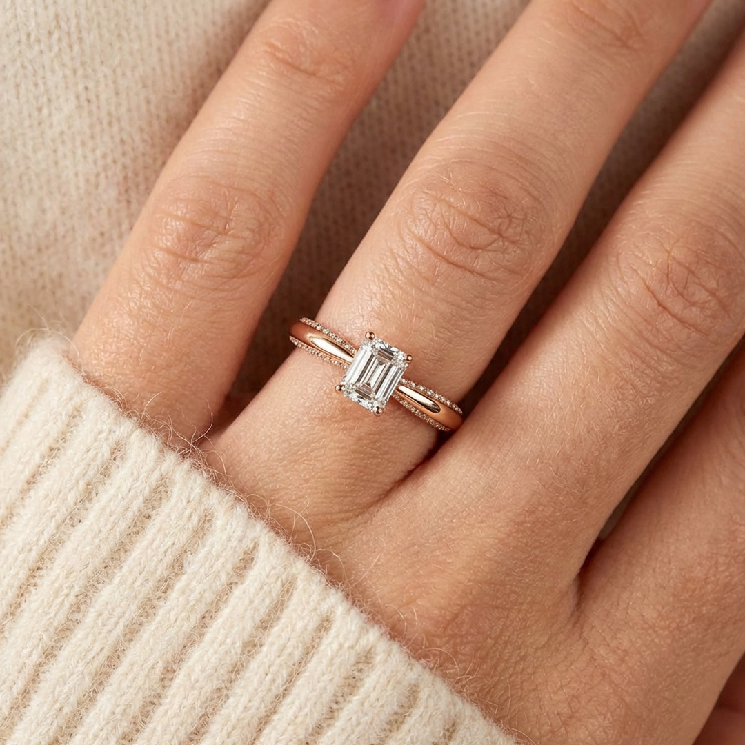 (Royal Asscher Emerald - Rose)