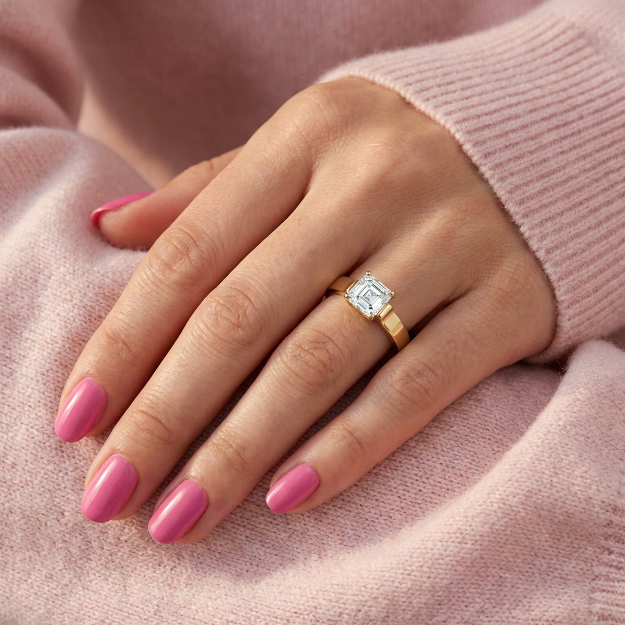 (Royal Asscher Cut - Yellow)