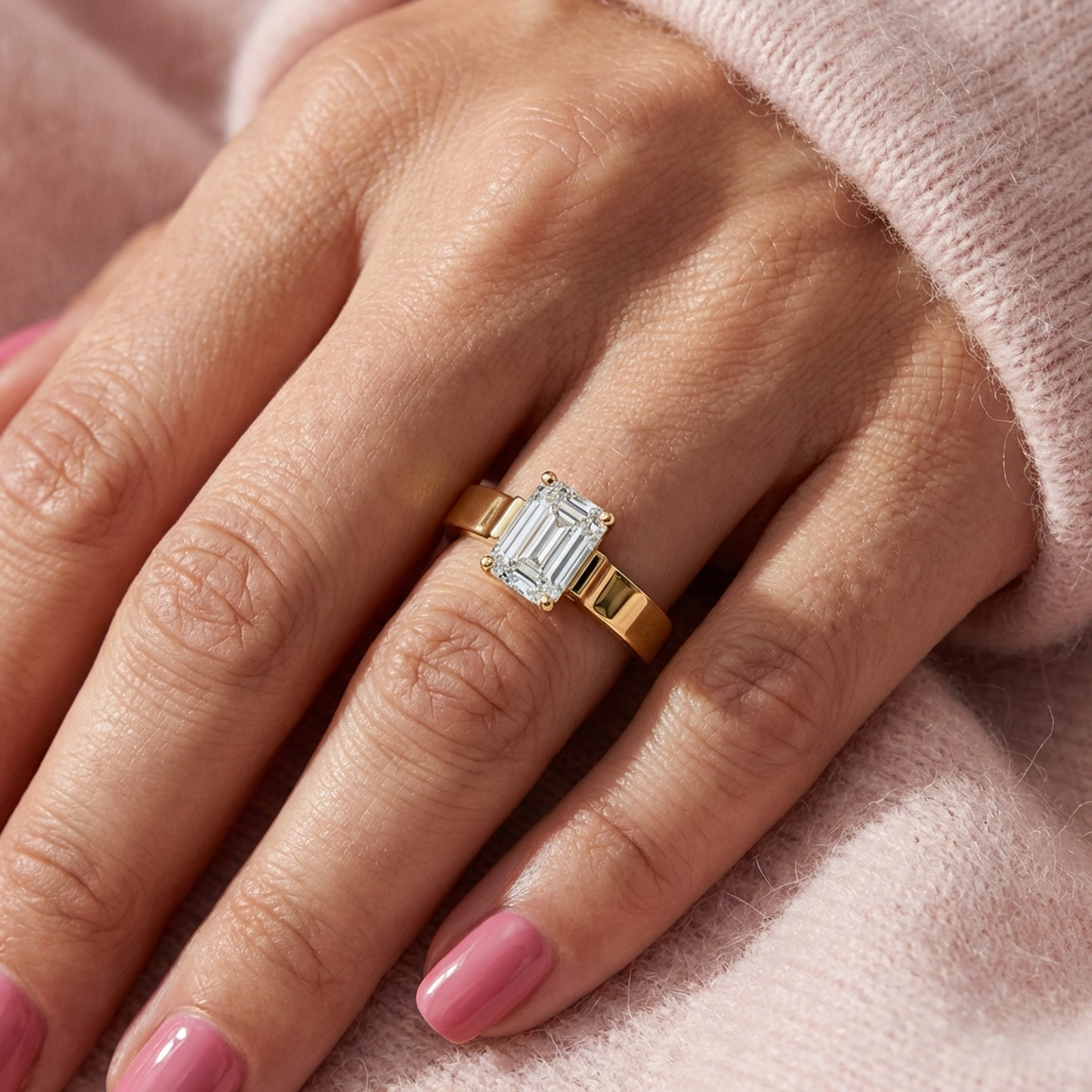 (Royal Asscher Emerald - Yellow)